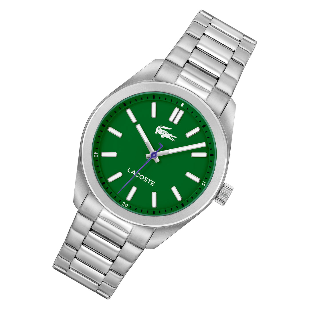 Lacoste Stainless Steel Green Dial Men's Watch - 2011354