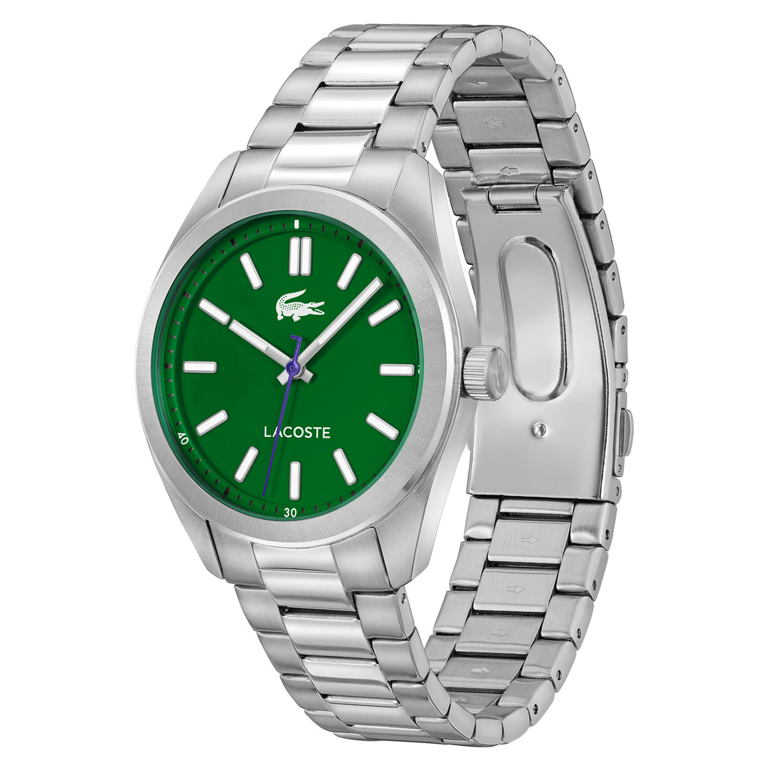 Lacoste Stainless Steel Green Dial Men's Watch - 2011354