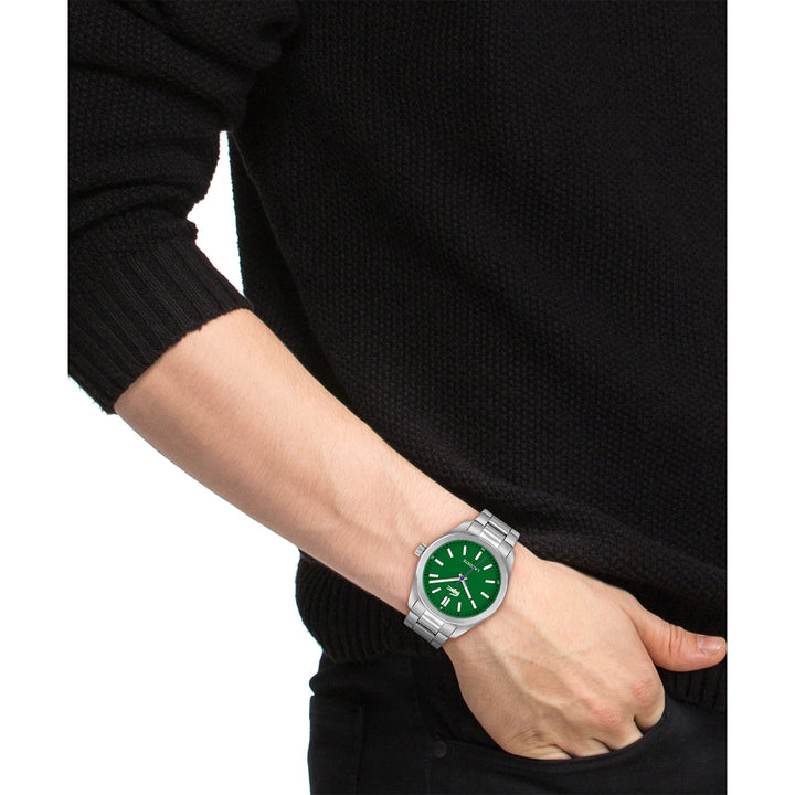 Lacoste Stainless Steel Green Dial Men's Watch - 2011354