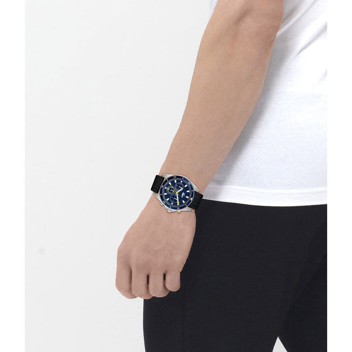Lacoste Blue Silicone Navy Dial Chronograph Men's Watch - 2011361