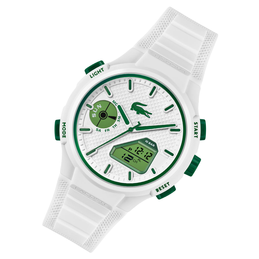 Lacoste White Silicone Men's Digital-Analogue Watch - 2011364