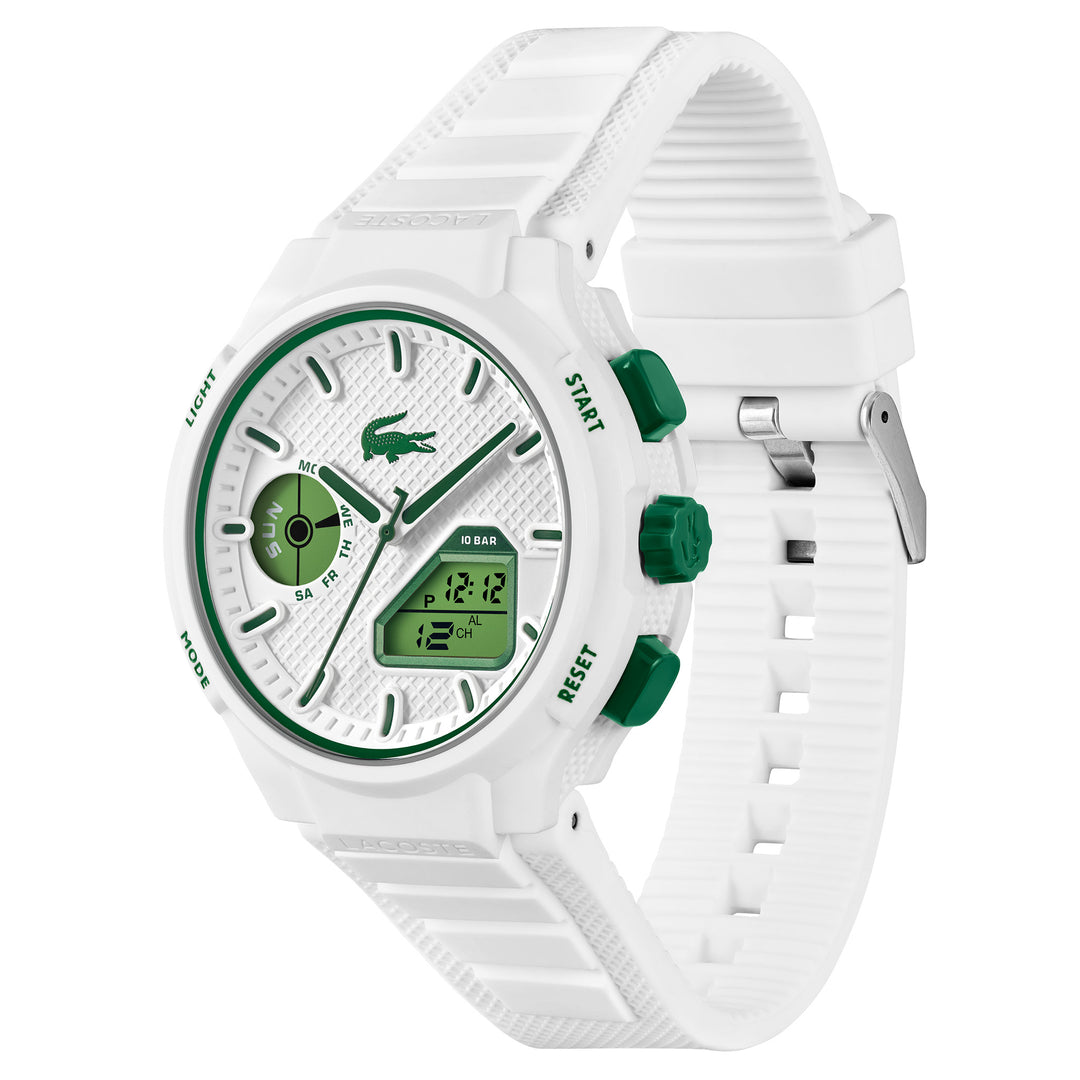 Lacoste White Silicone Men's Digital-Analogue Watch - 2011364