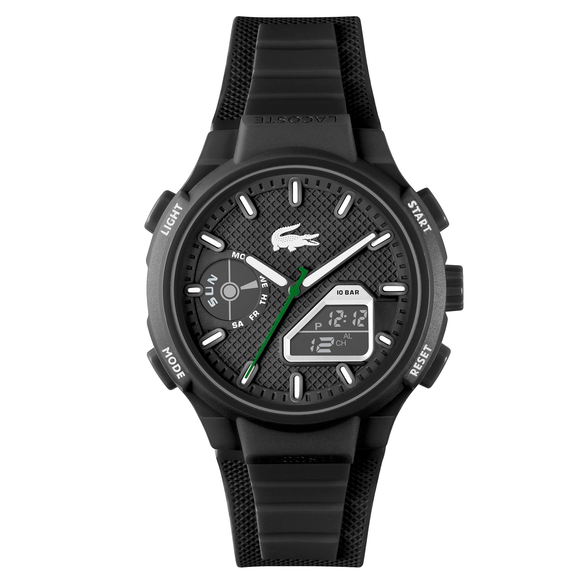 Lacoste black watch best sale