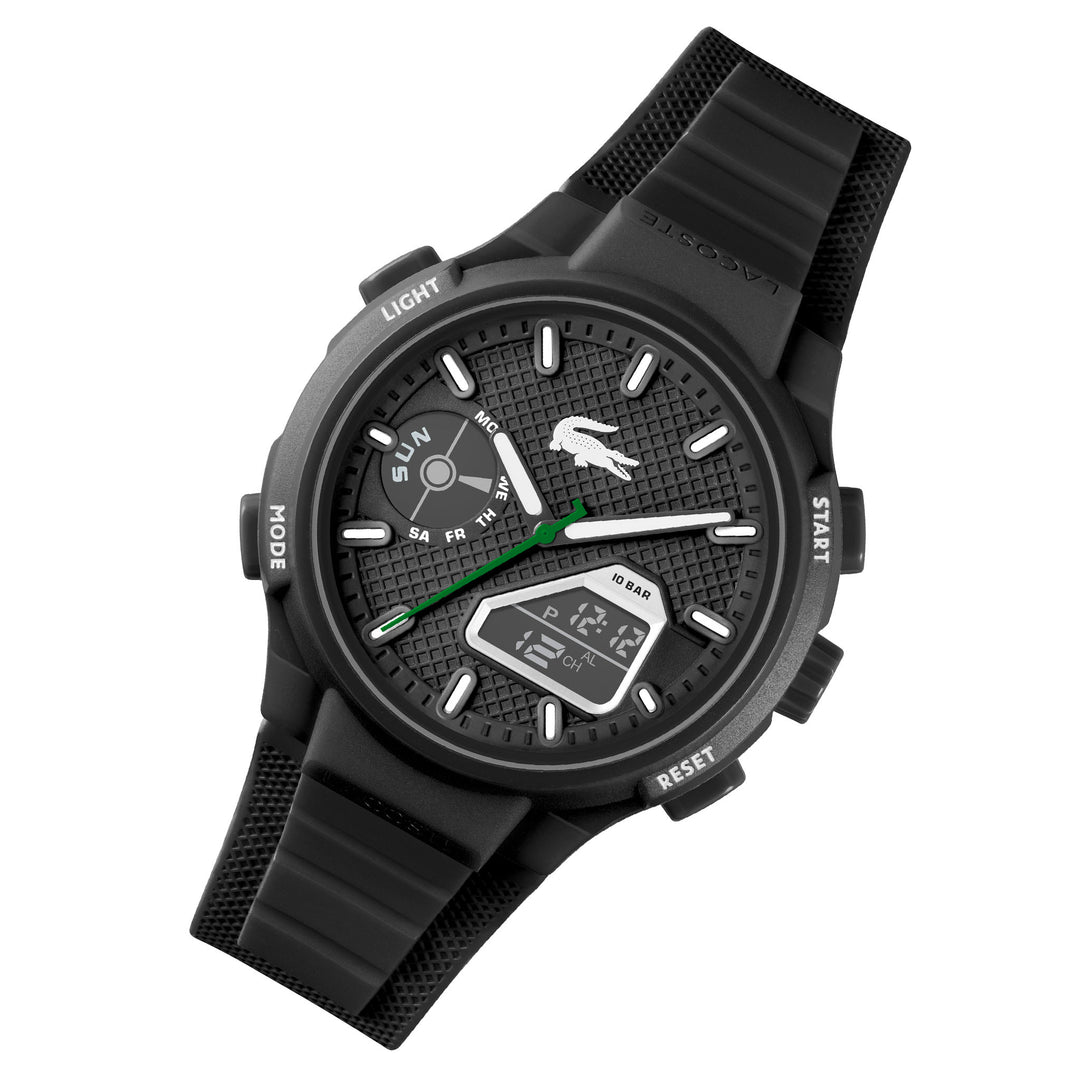 Lacoste Black Silicone Men's Digital-Analogue Watch - 2011365