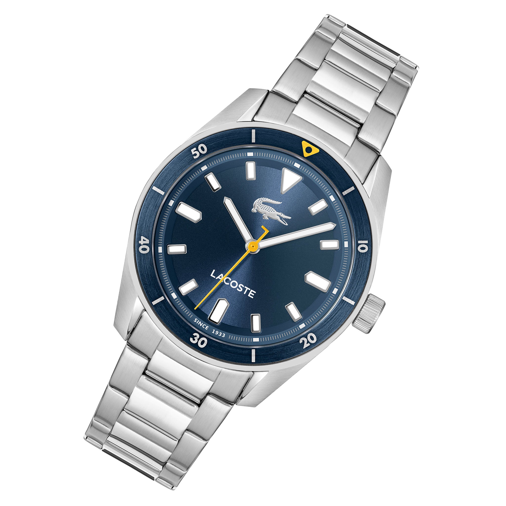 Lacoste Stainless Steel Blue Dial Men's Watch - 2011424