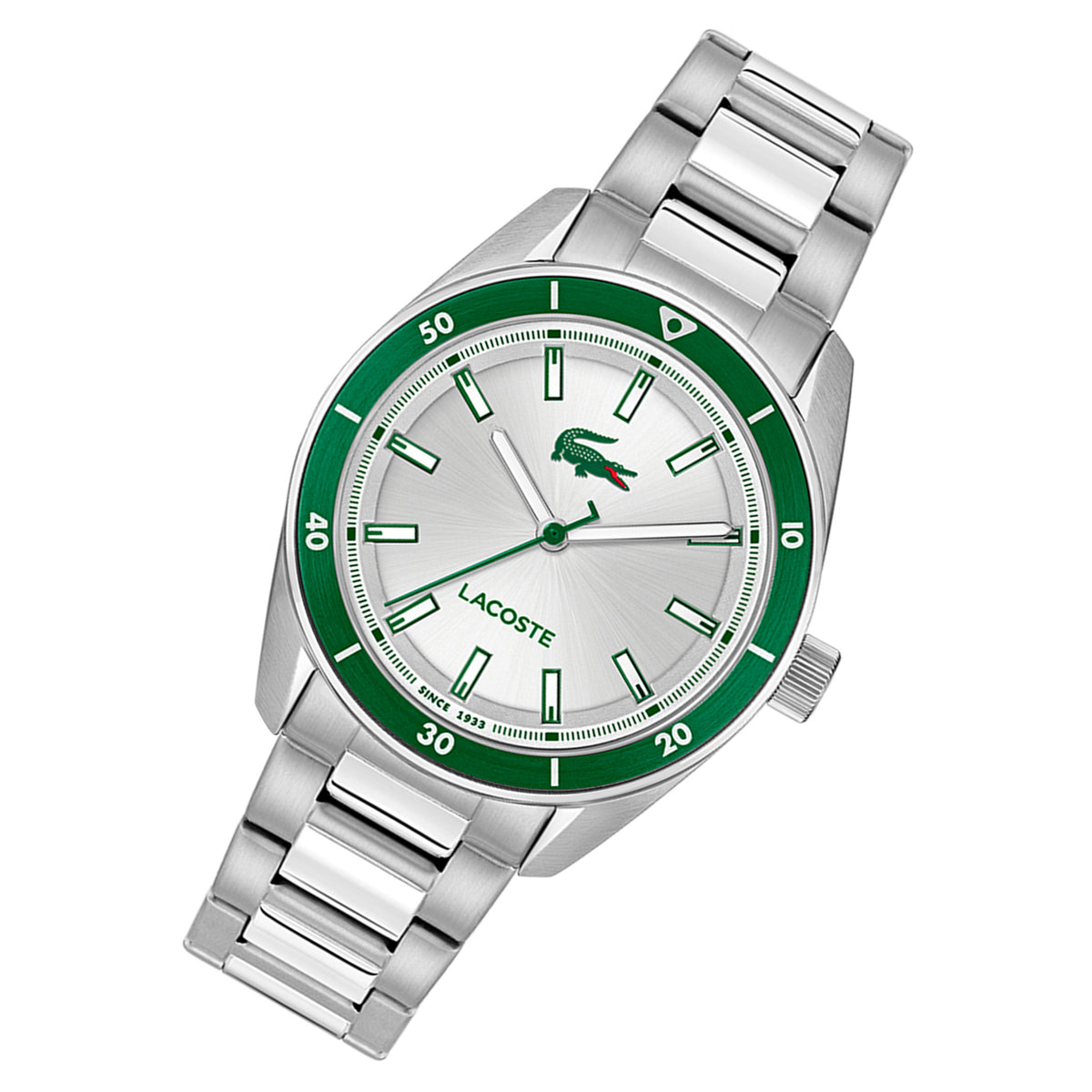 Lacoste Stainless Steel Silver Dial Men's Watch - 2011487