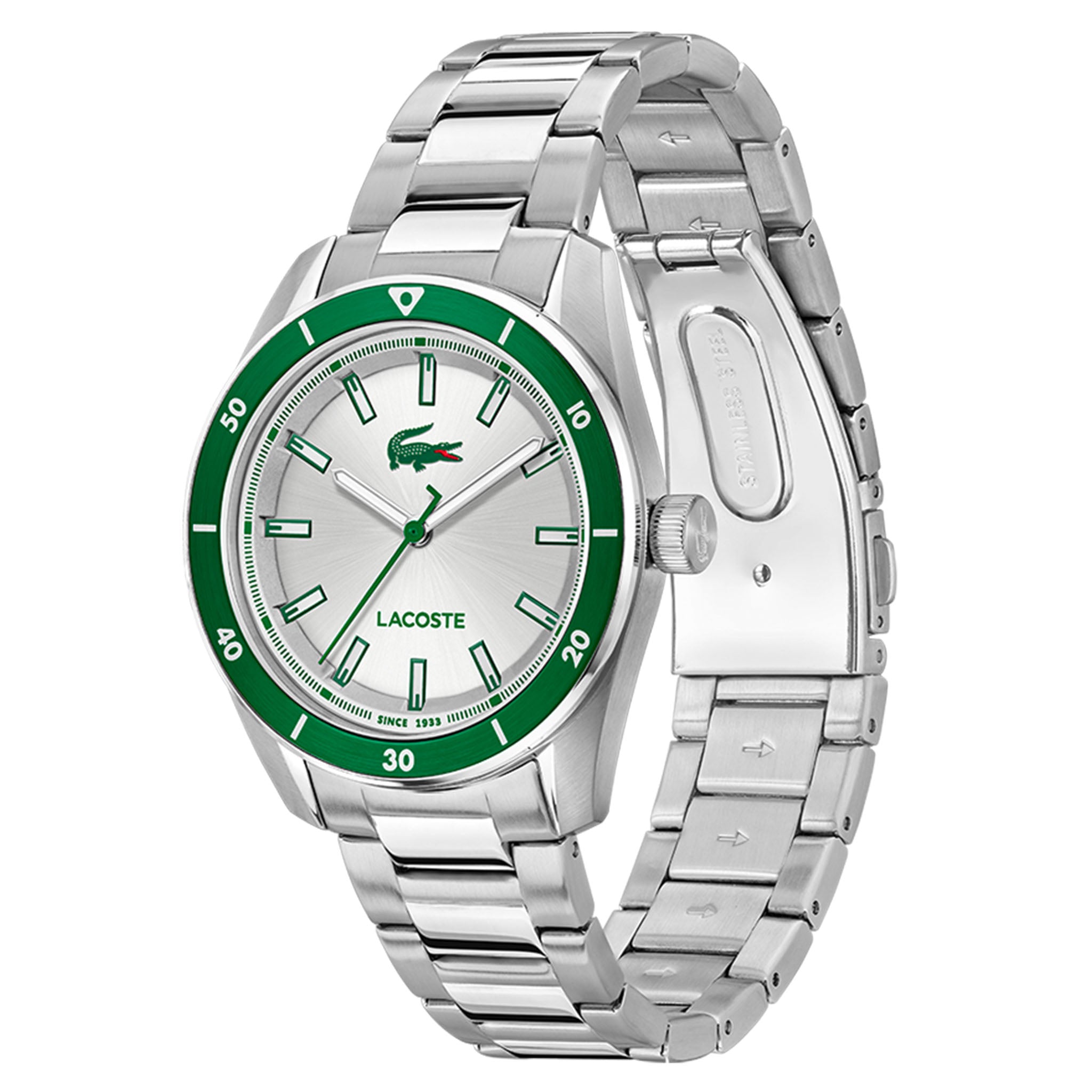 Lacoste Stainless Steel Silver Dial Men's Watch - 2011487