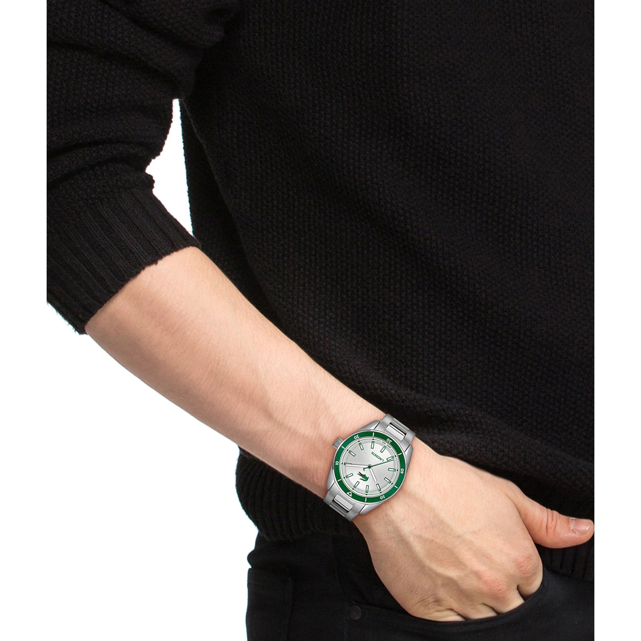 Lacoste Stainless Steel Silver Dial Men's Watch - 2011487