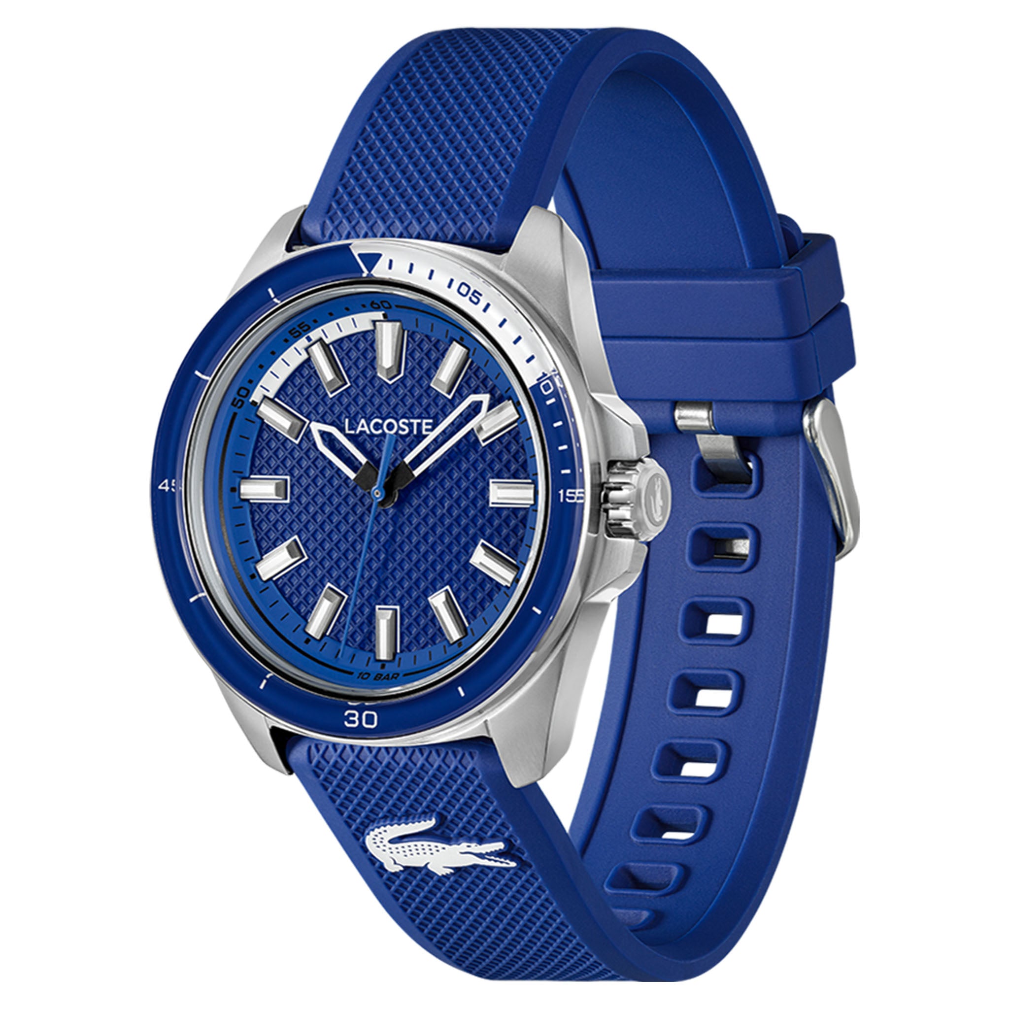 Lacoste Silicone Blue Dial Men's Watch - 2011493