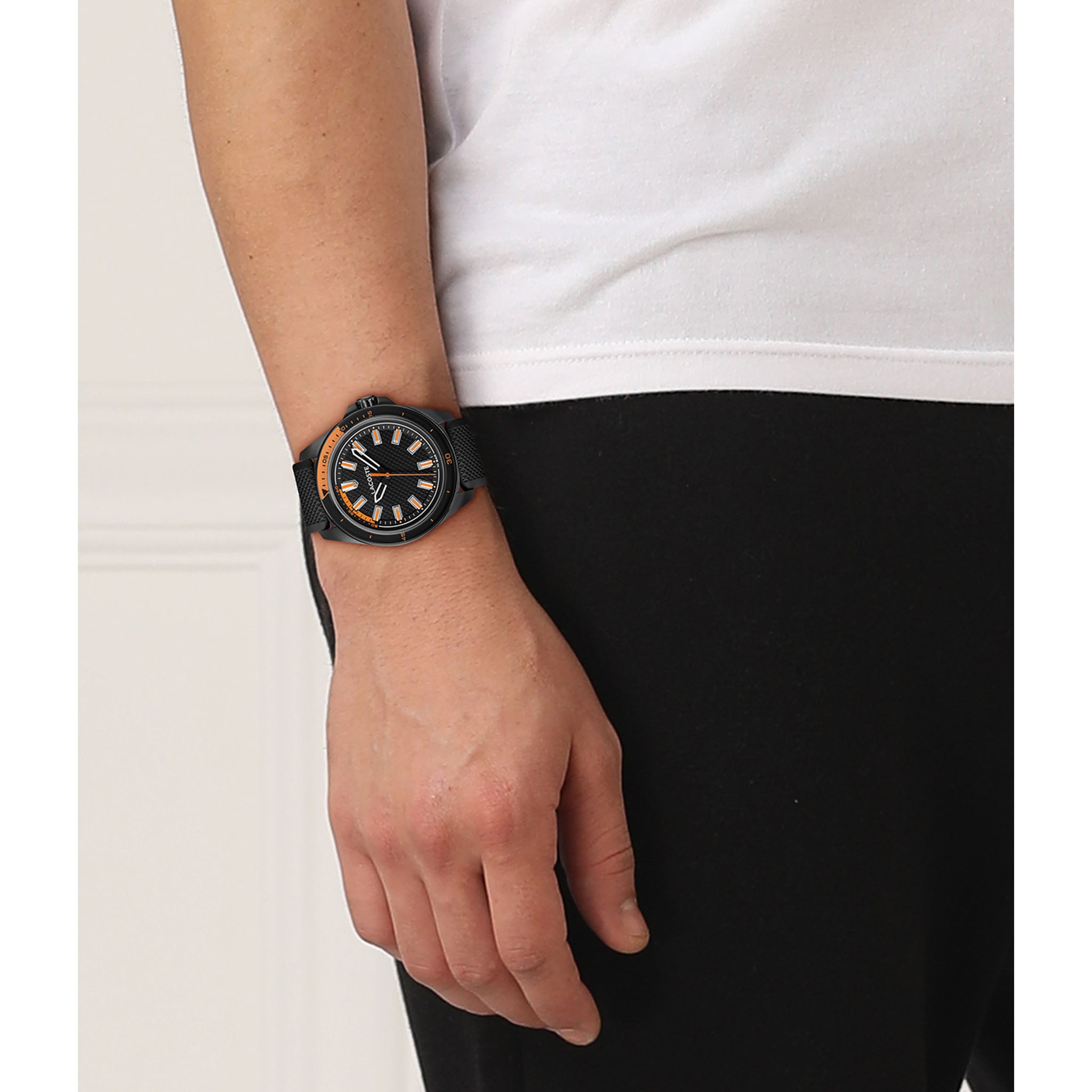 Lacoste Silicone Black Dial Men's Watch - 2011495