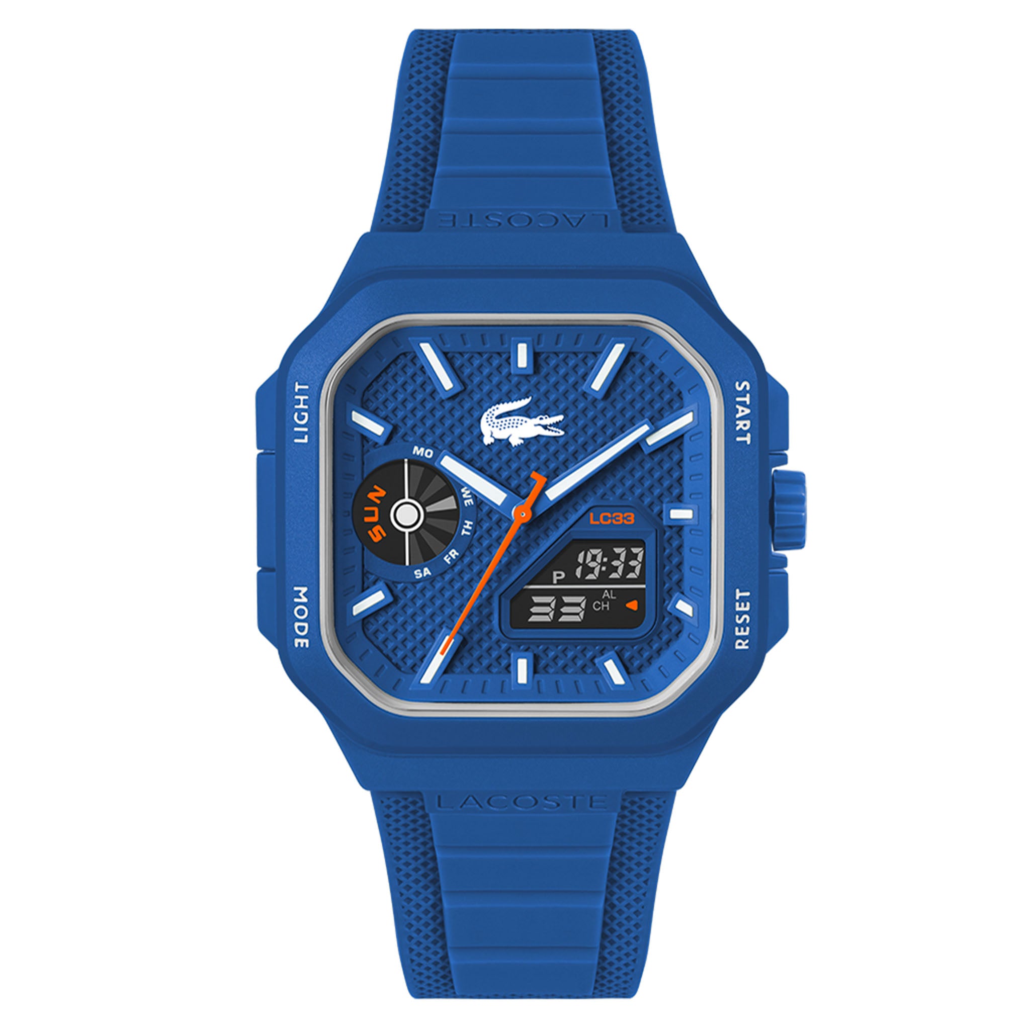 Lacoste Silicone Blue Dial Men's Watch - 2011504