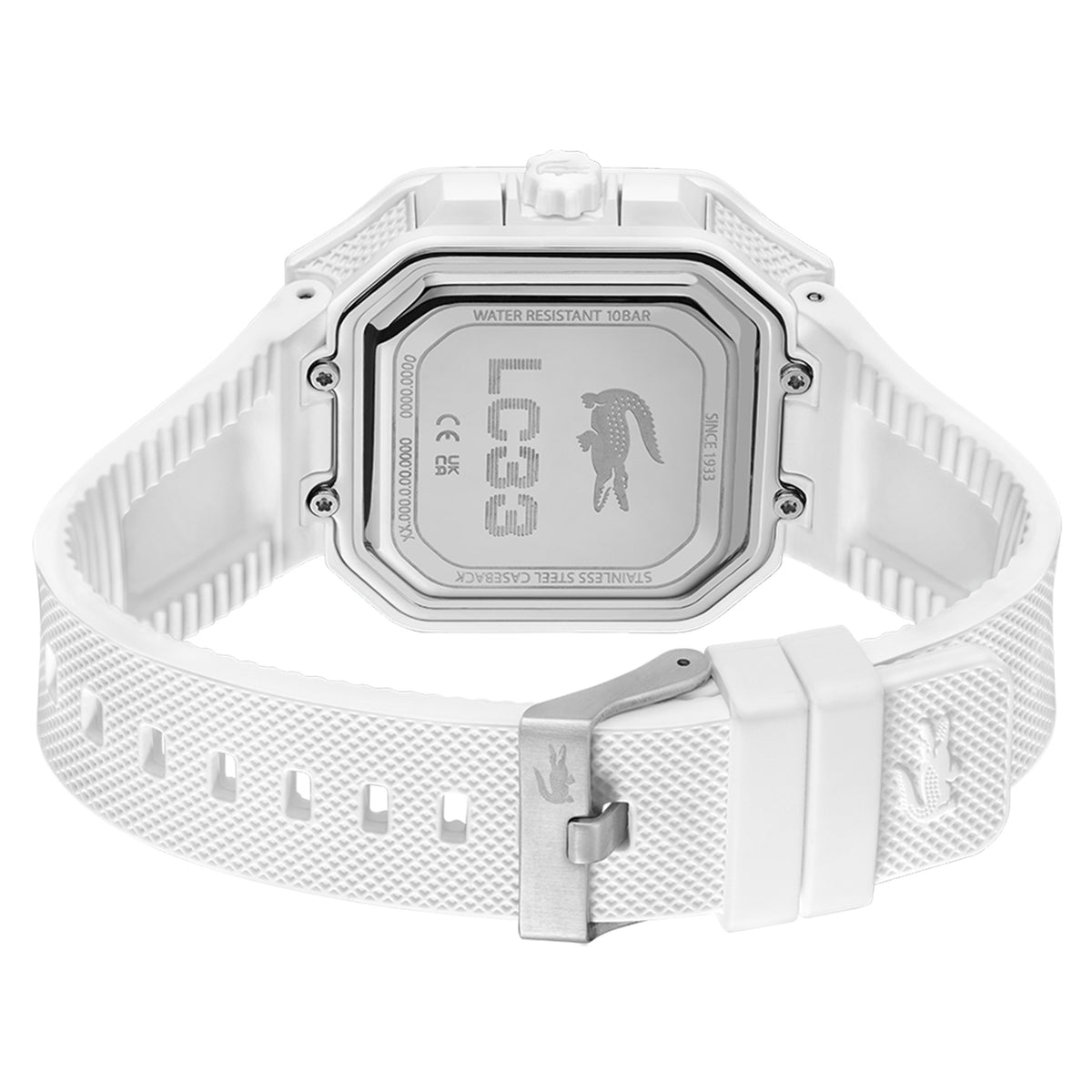 Lacoste Silicone White Dial Digital-Analogue Men's Watch - 2011506
