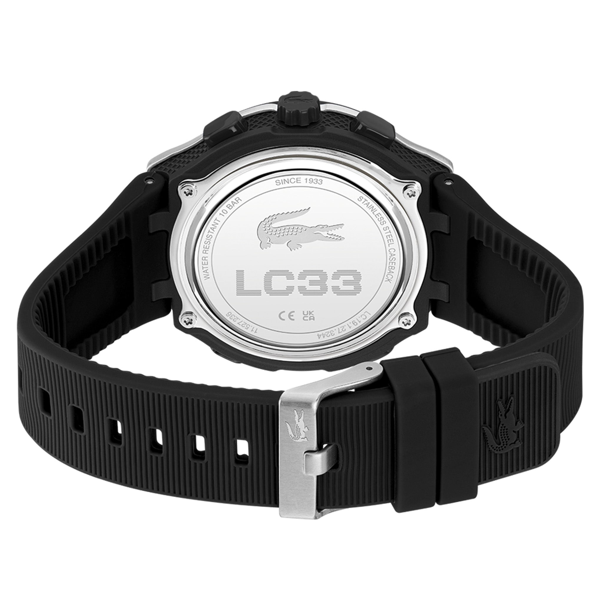 Lacoste Silicone Black Dial Analogue-Digital Men's Watch - 2011516