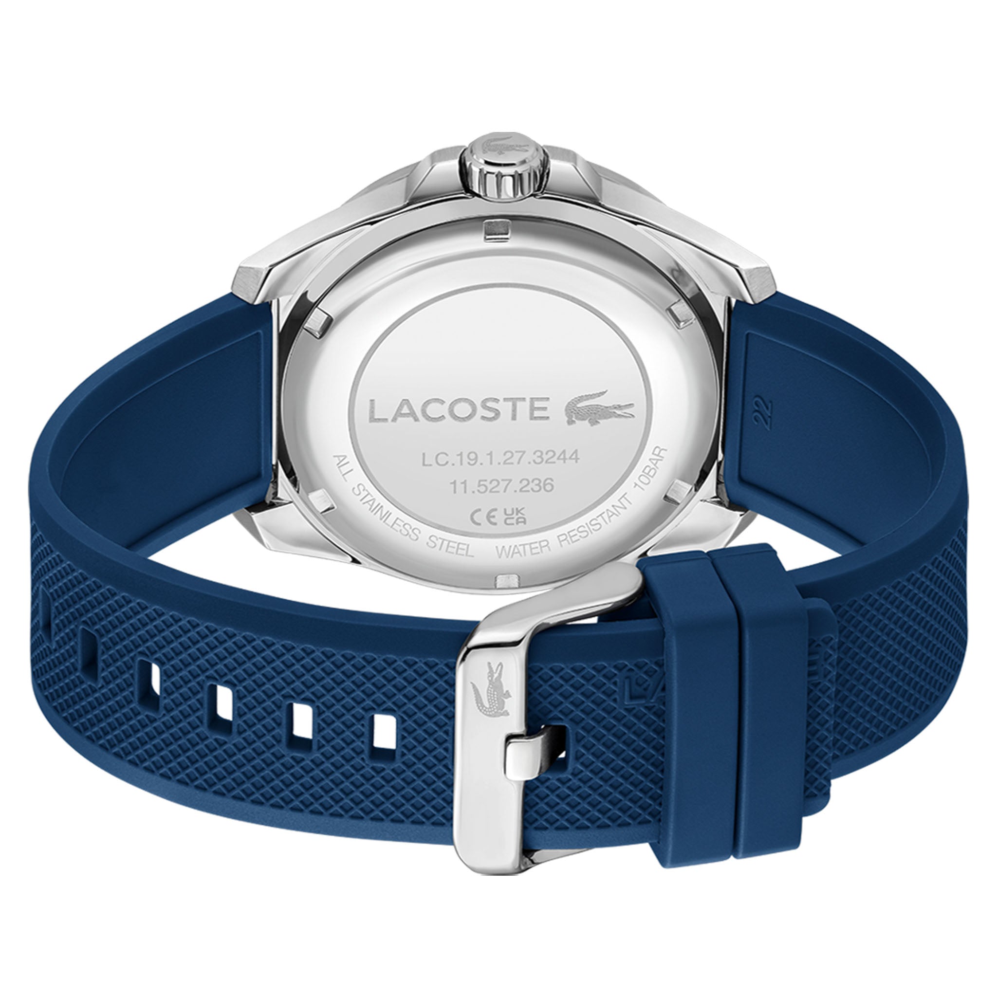 Lacoste Silicone Navy Dial Men's Watch - 2011520