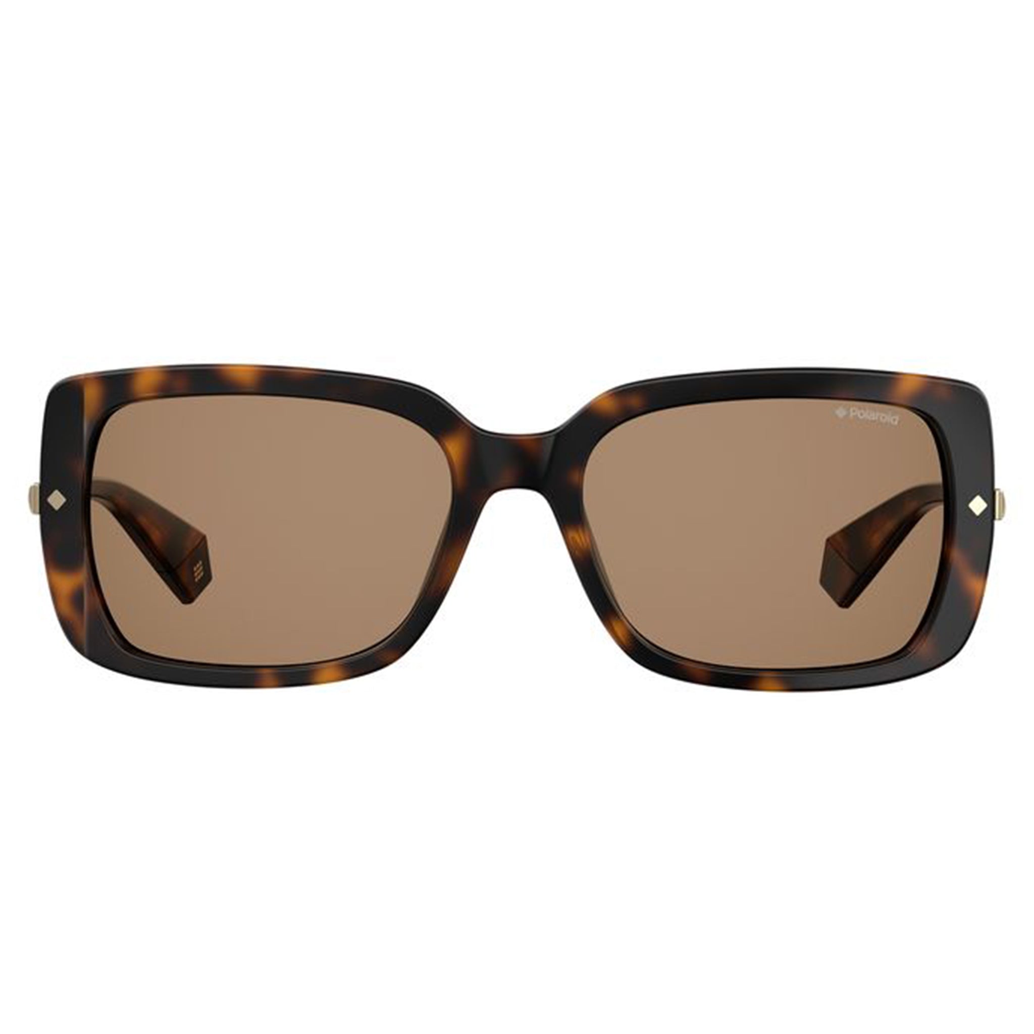 Polaroid Women's Sunglasses Rectangular Frame Bronze Polarized Lens - Pld 4075/S