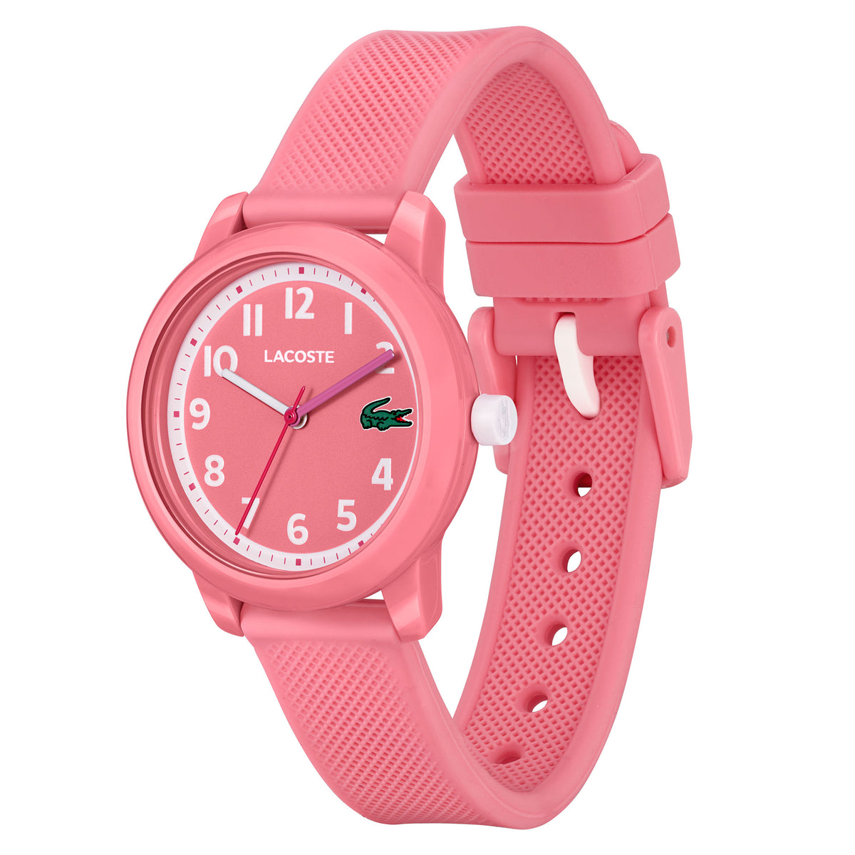 Lacoste 12.12 Pink Silicone Kids Watch - 2030040