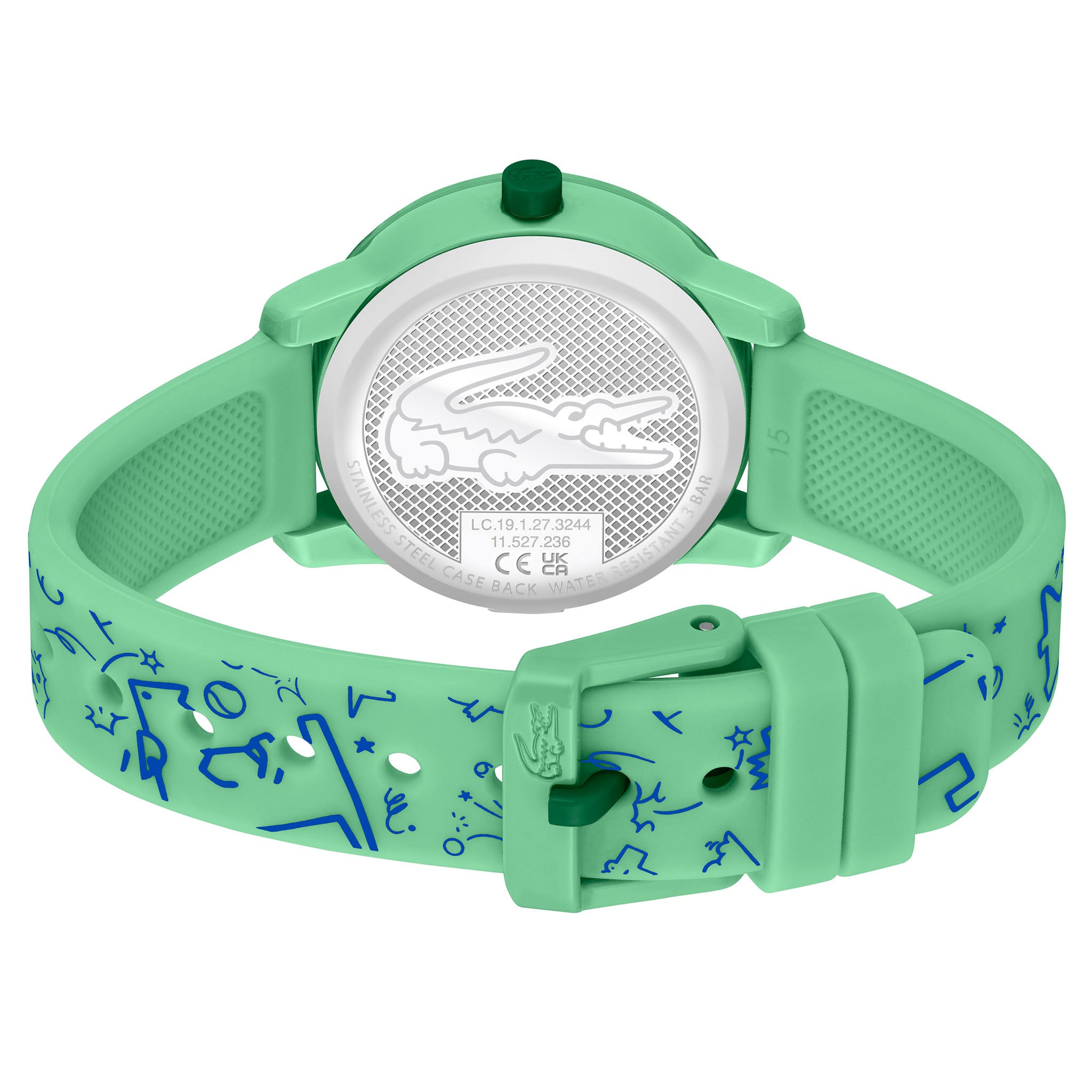 Lacoste 12.12 Green Silicone Kids Watch - 2030057
