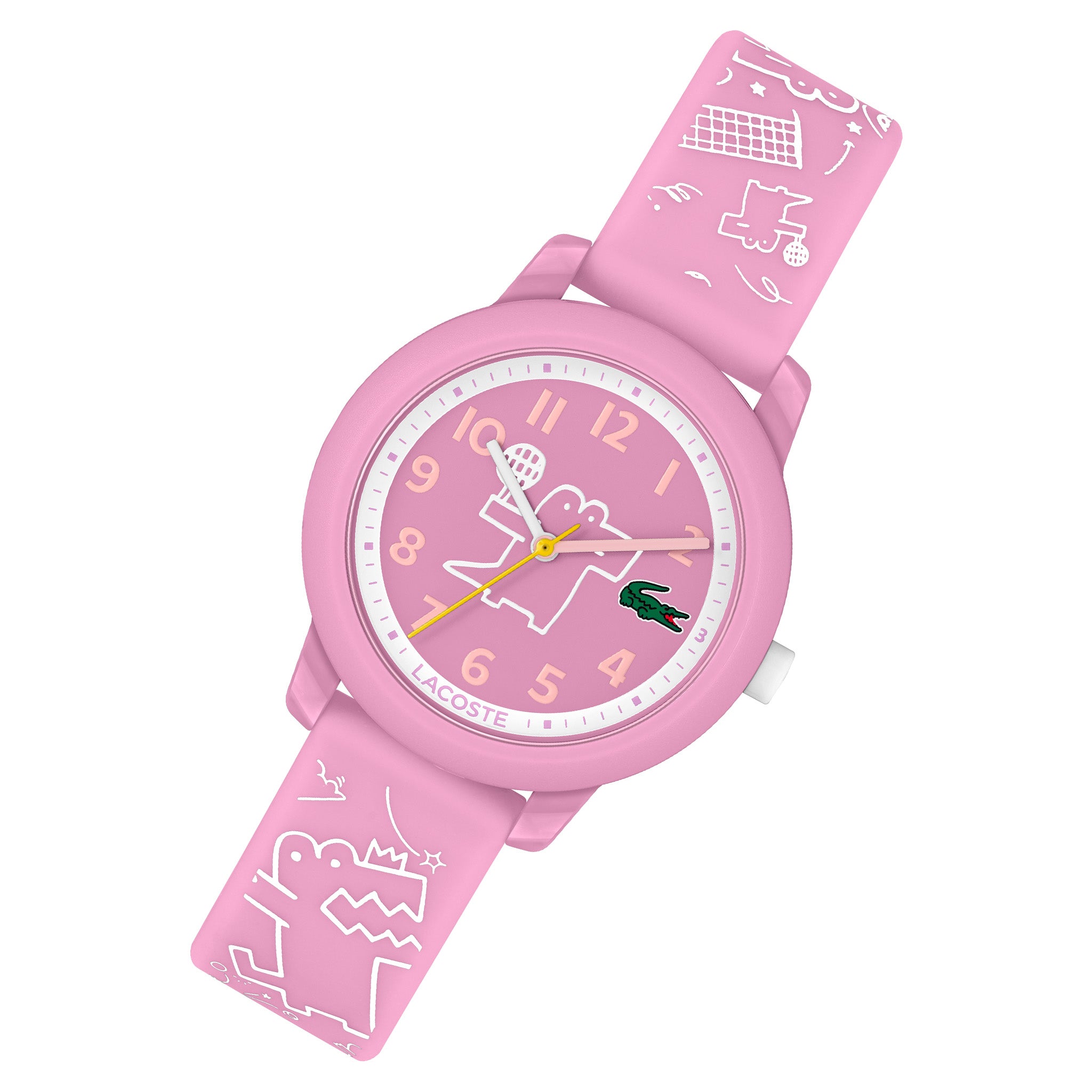 Lacoste 12.12 Pink Silicone Kids Watch - 2030058