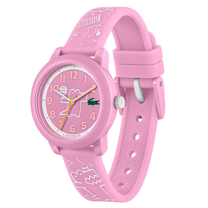 Lacoste 12.12 Pink Silicone Kids Watch - 2030058