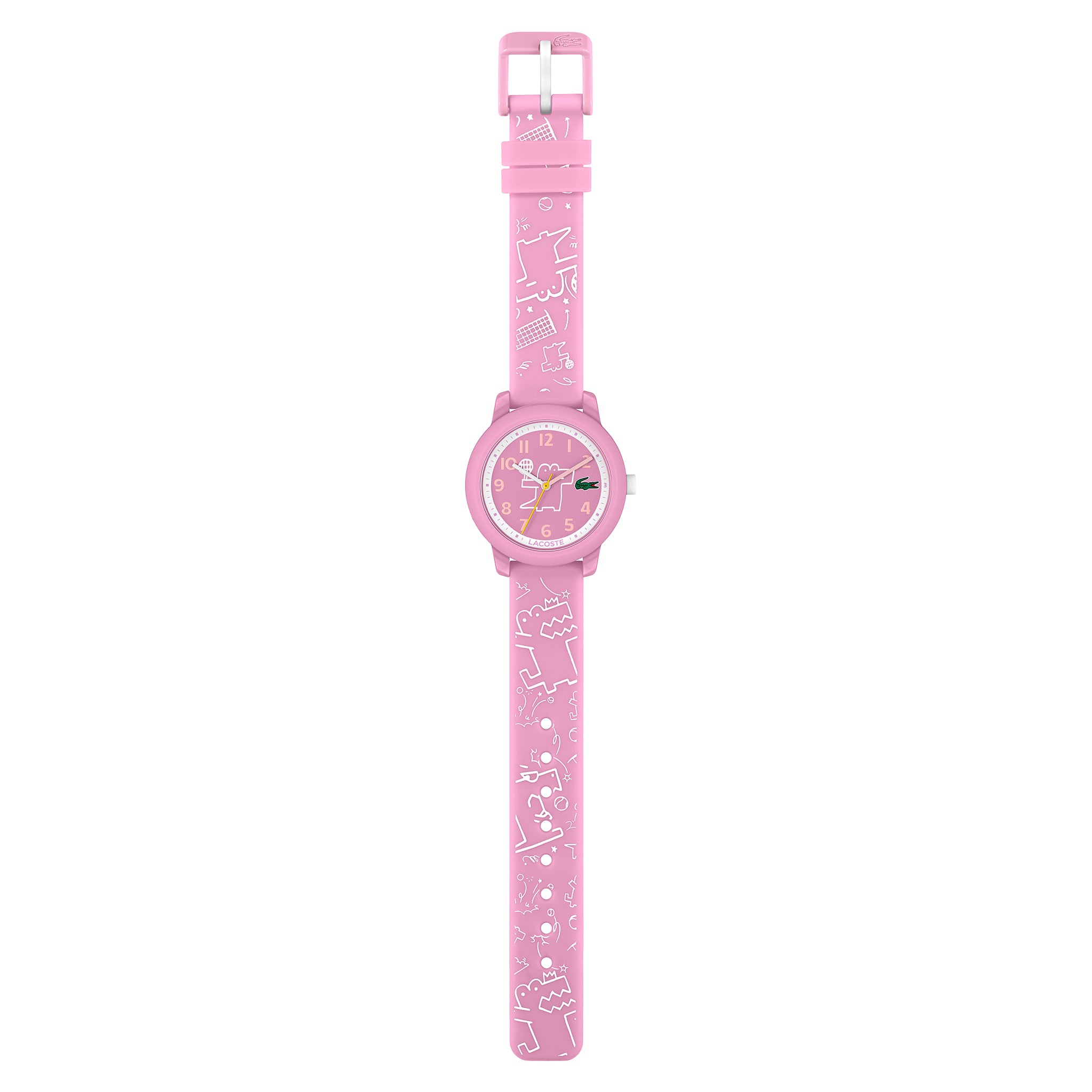 Lacoste 12.12 Pink Silicone Kids Watch - 2030058