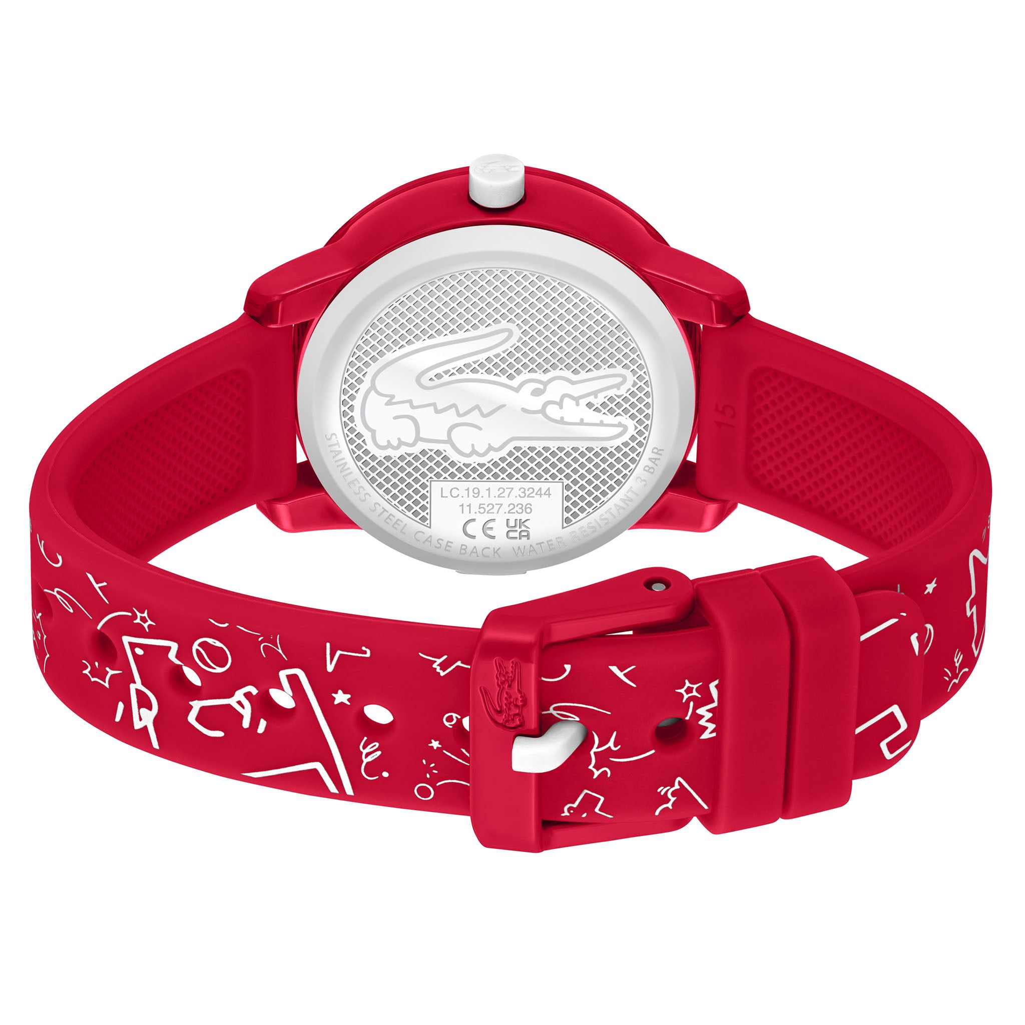 Lacoste 12.12 Red Silicone Kids Watch - 2030059