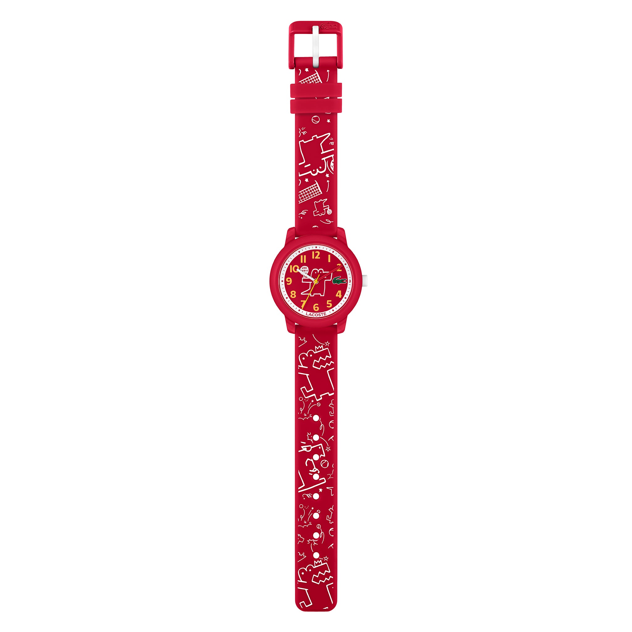Lacoste 12.12 Red Silicone Kids Watch - 2030059