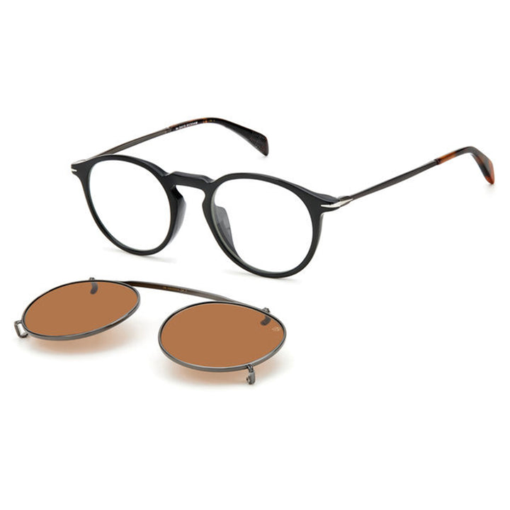 David Beckham Men's Sunglasses Round / Oval Frame Brown Lens  - Db 1003/G/Cs