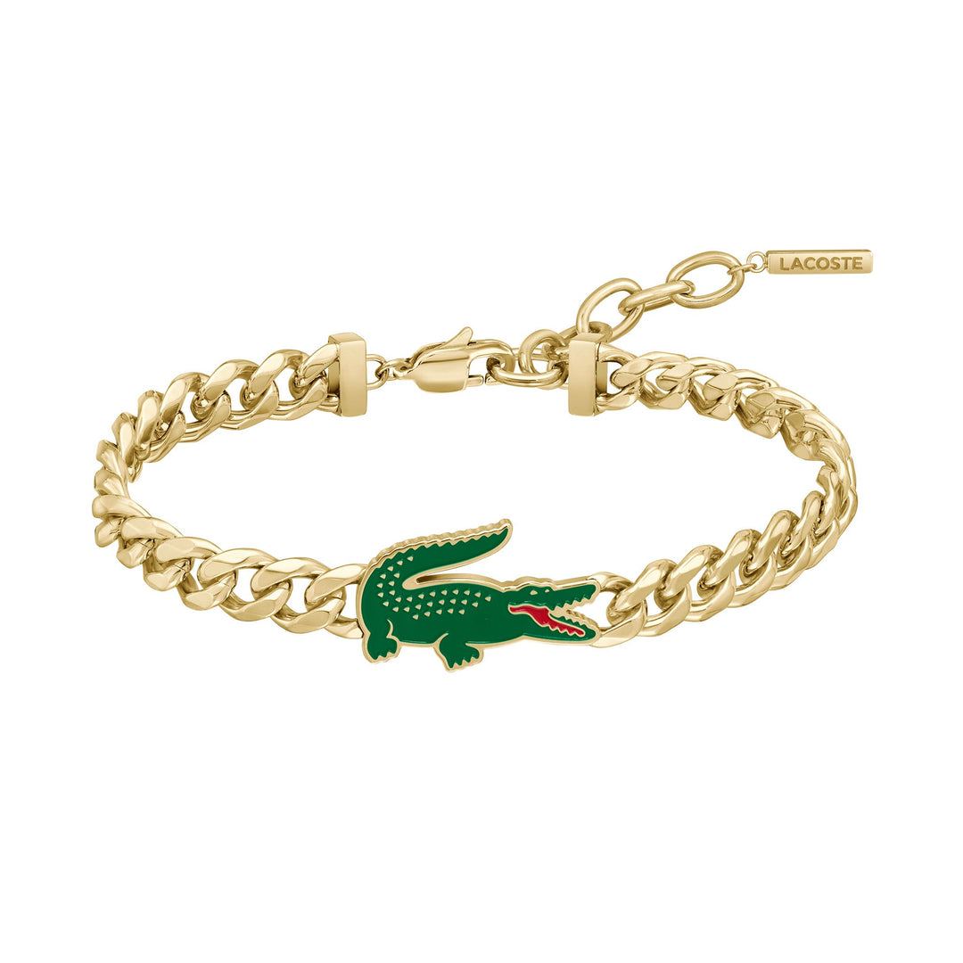 Lacoste Jewellery Gold Steel Men's Chain Bracelet - 2040227