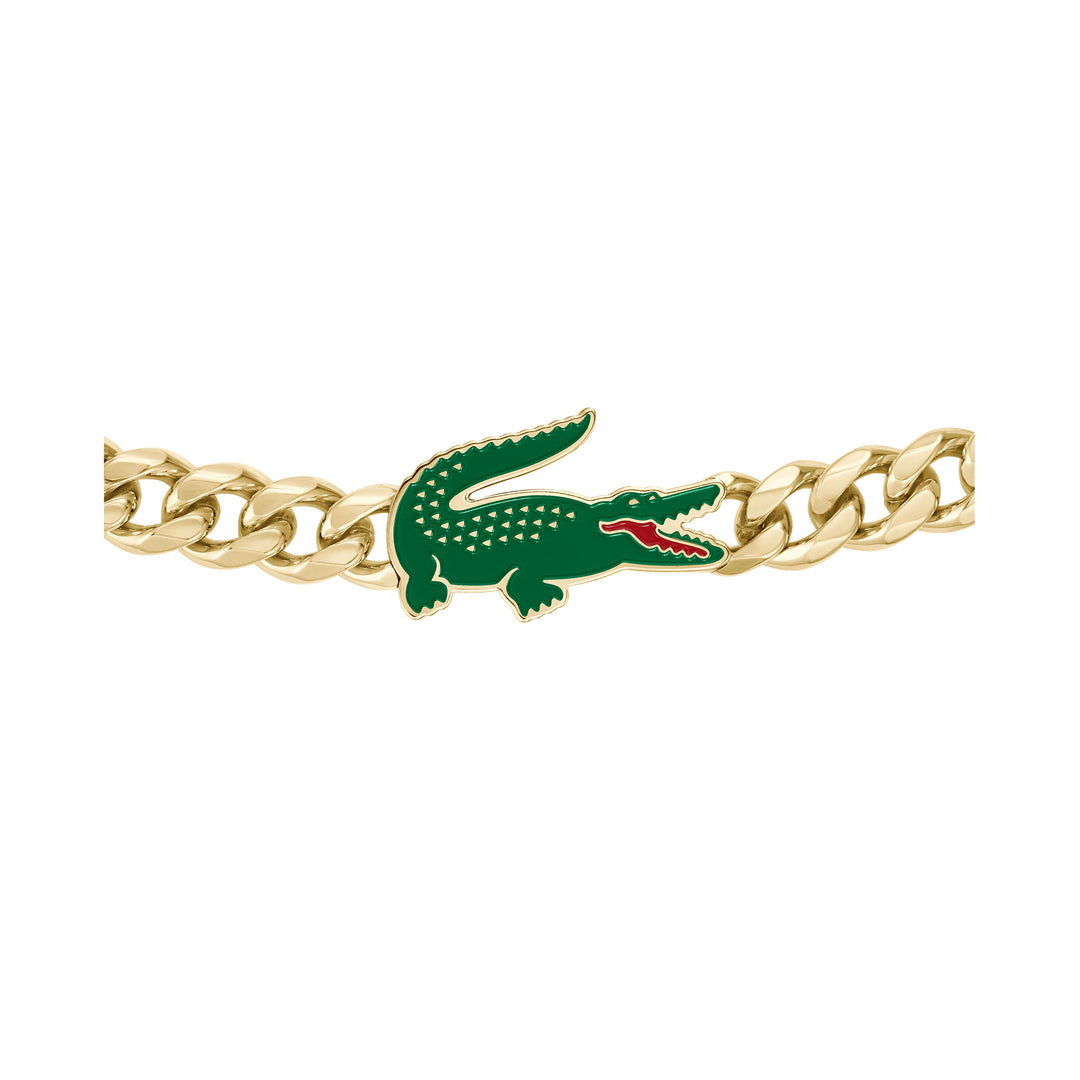 Lacoste Jewellery Gold Steel Men's Chain Bracelet - 2040227