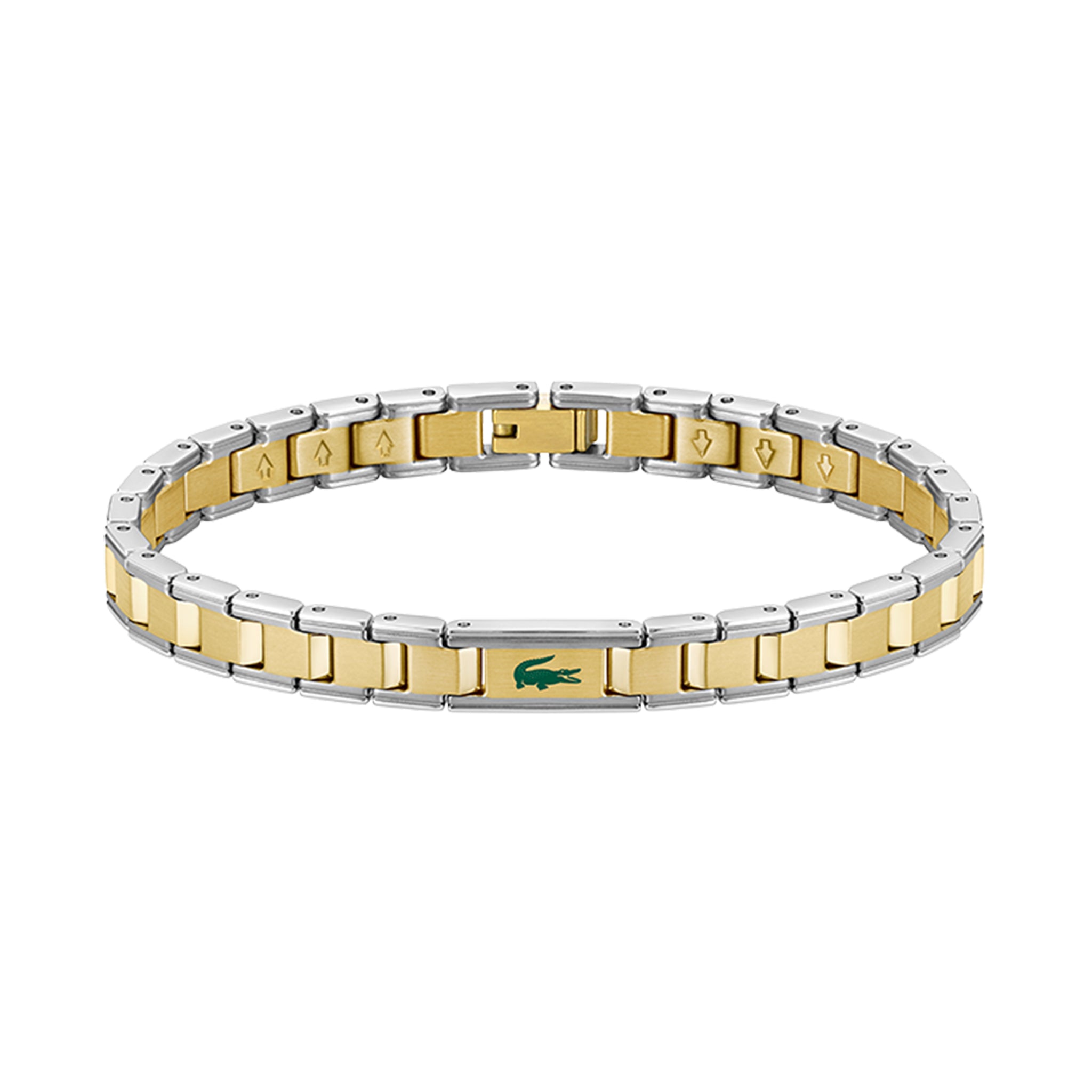Lacoste Jewellery Stainless Steel & Gold Steel Men's Link Bracelet - 2040586