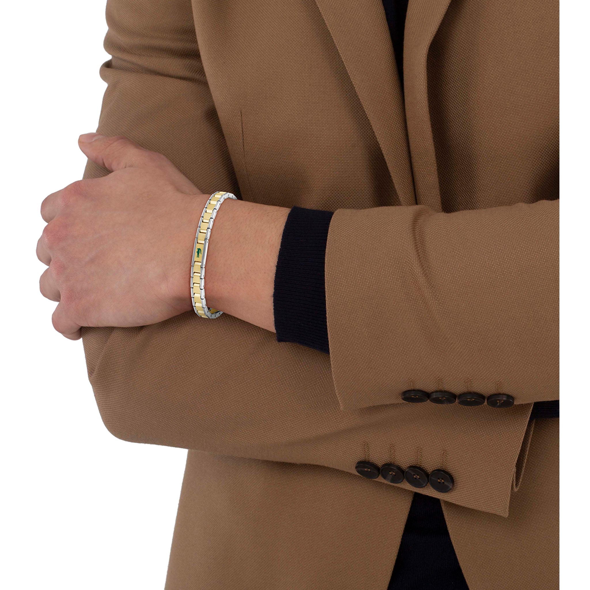 Lacoste Jewellery Two-tone Steel Men's Link Bracelet - 2040586