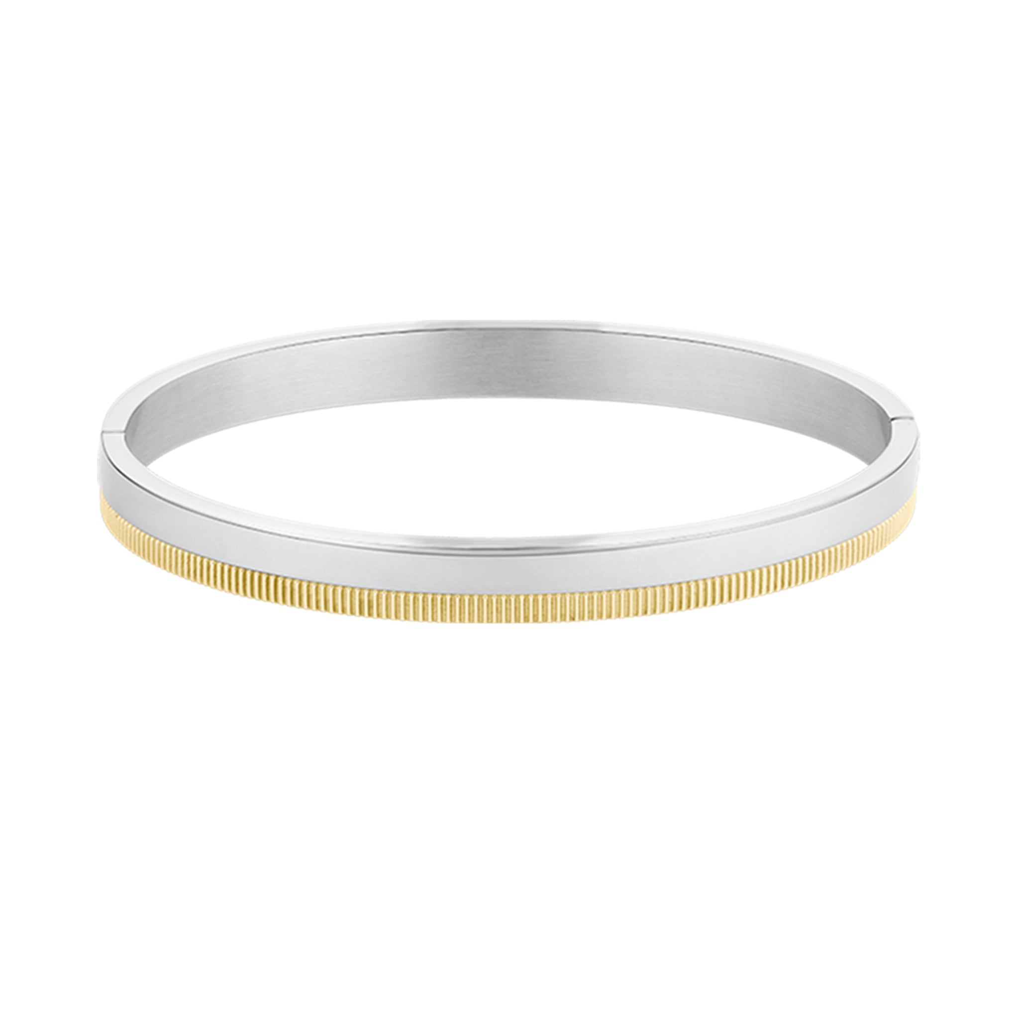 Lacoste Jewellery Two-Tone Steel Women's Hinge Bangle - 2040618