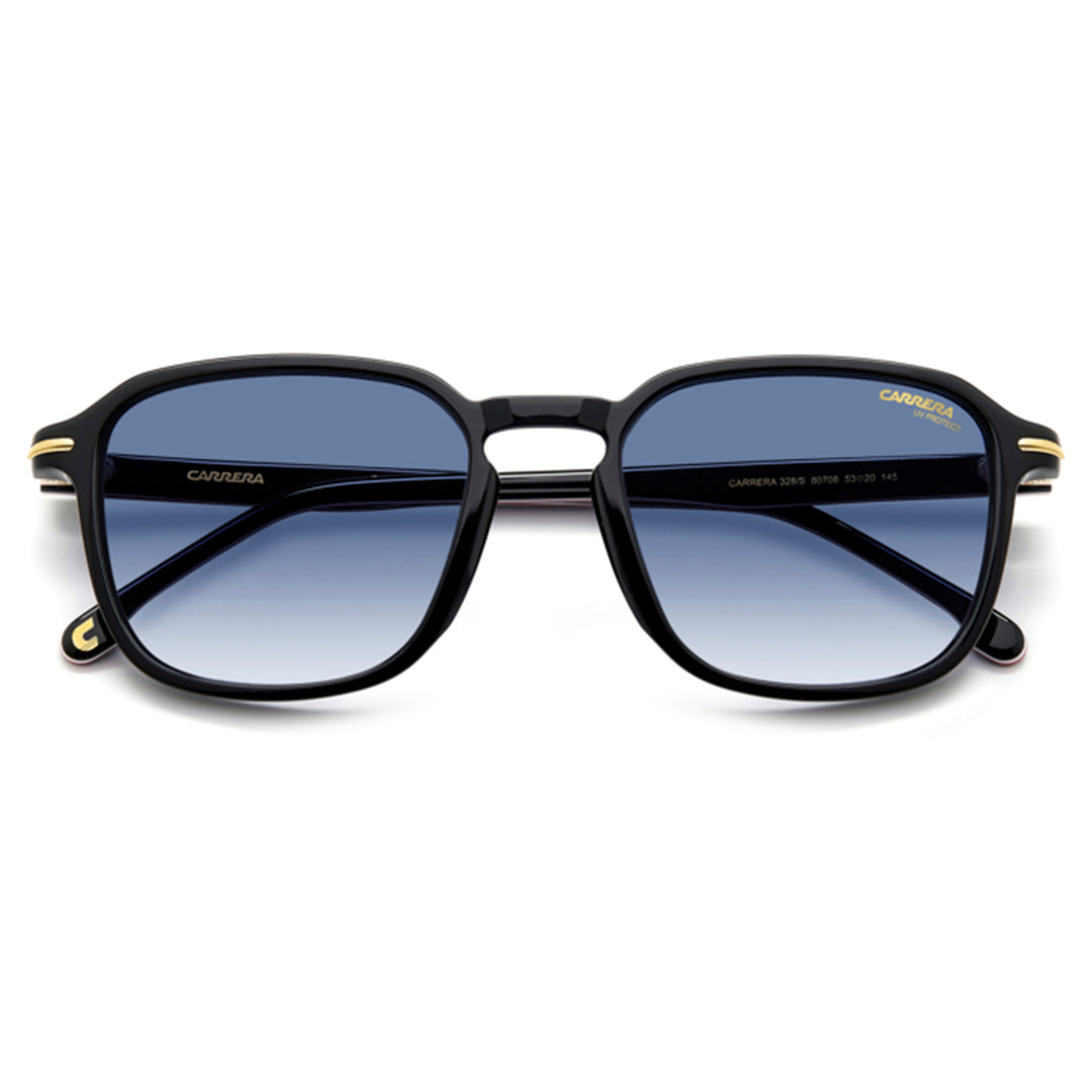 Carrera Men's Sunglasses Rectangular / Square Frame Dark Blue Lens - Carrera 328/S