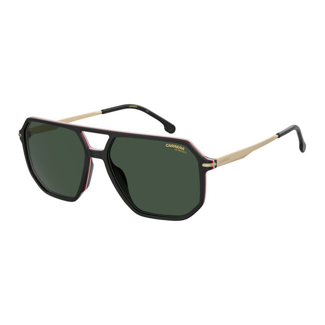 Carrera Men's Sunglasses Square Double Bridge Frame Green Lens - Carrera 324/S