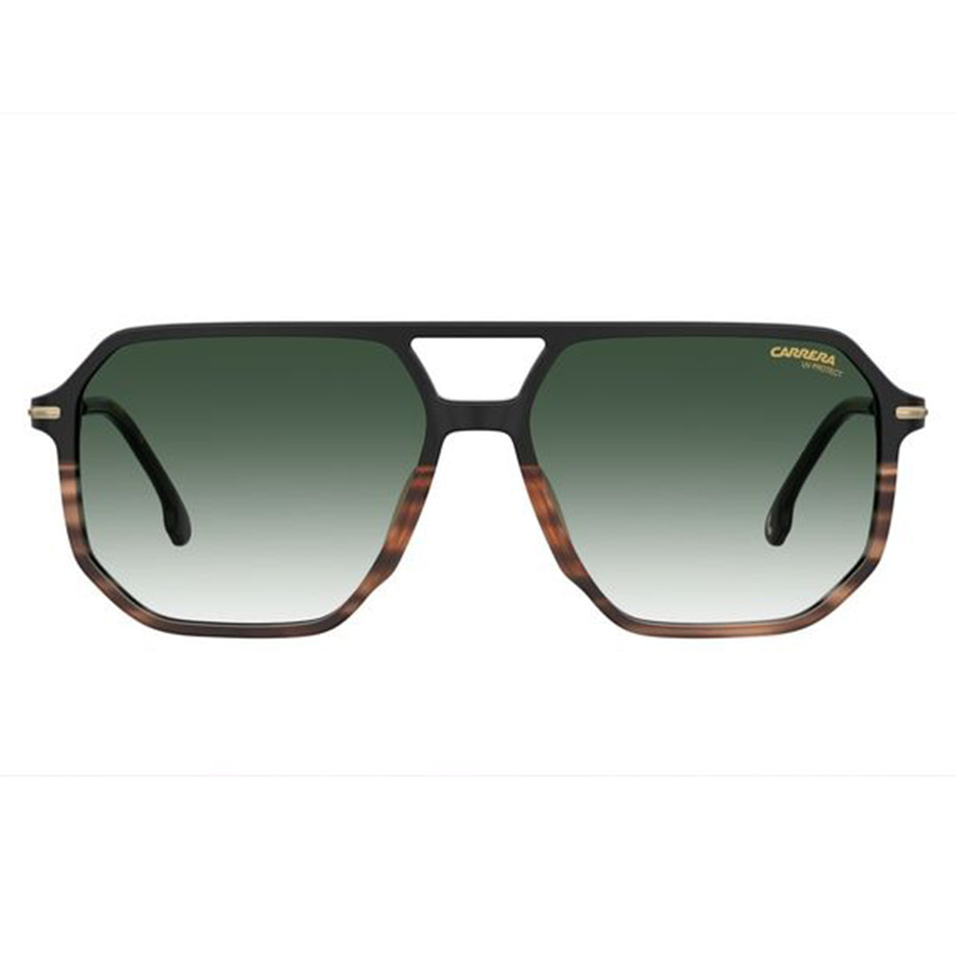 Carrera Men's Sunglasses Square Double Bridge Frame Green Shaded Lens - Carrera 324/S