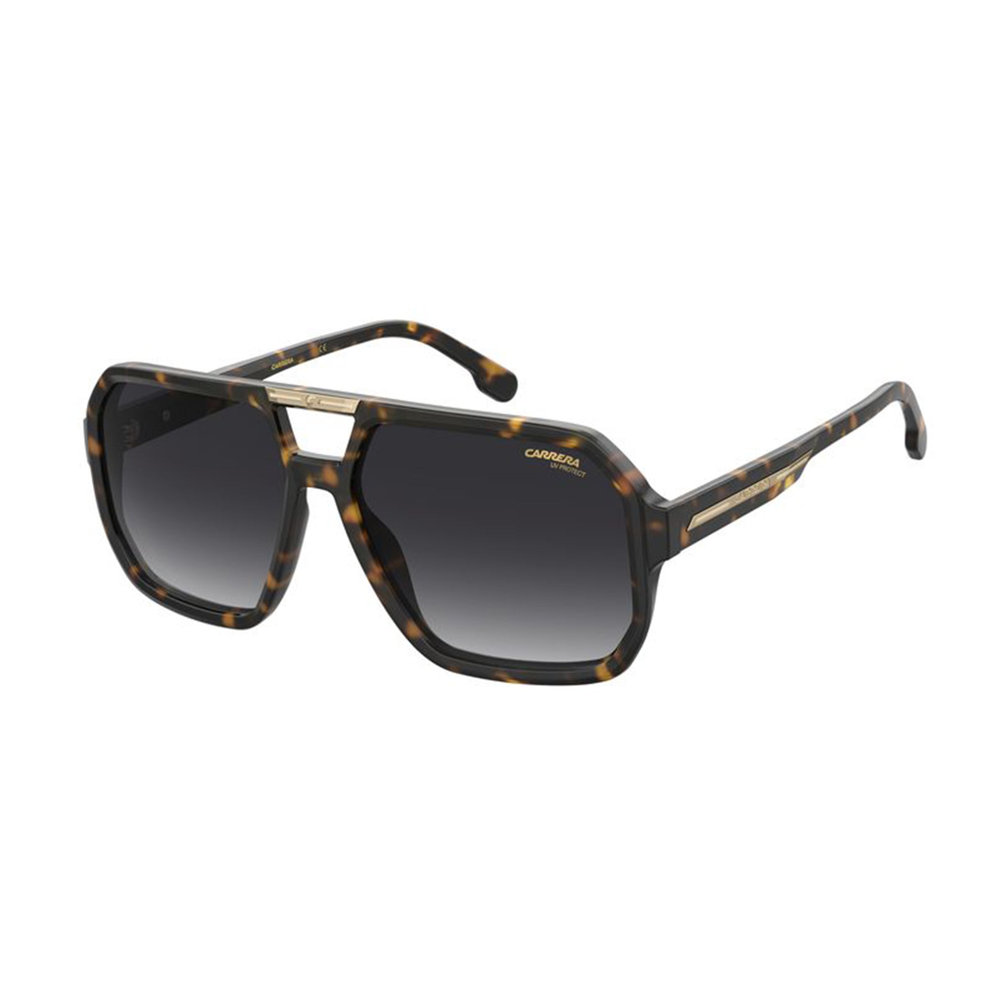 Carrera Men's Sunglasses Square Double Bridge Frame Dark Grey Lens - Victory C 01/S