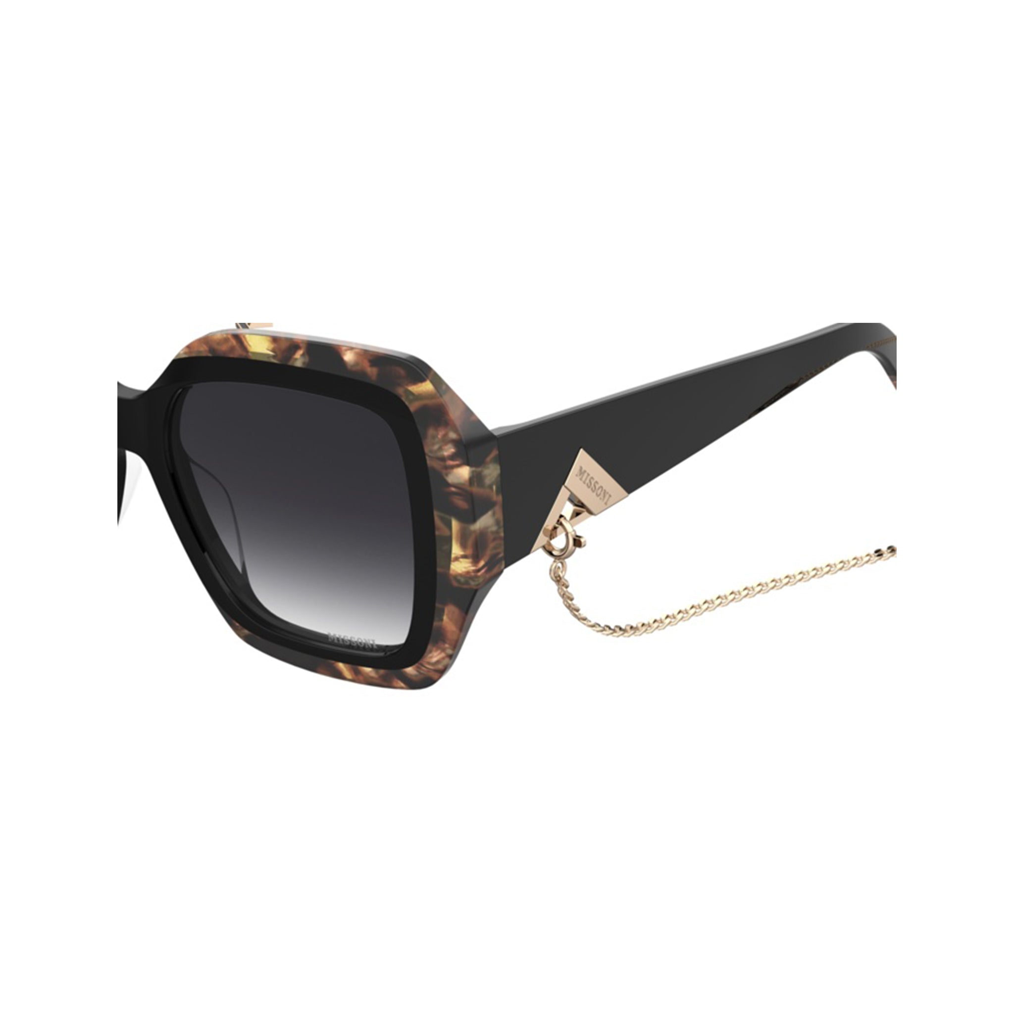 Missoni Women's Sunglasses Square Frame Dark Grey SF Lens