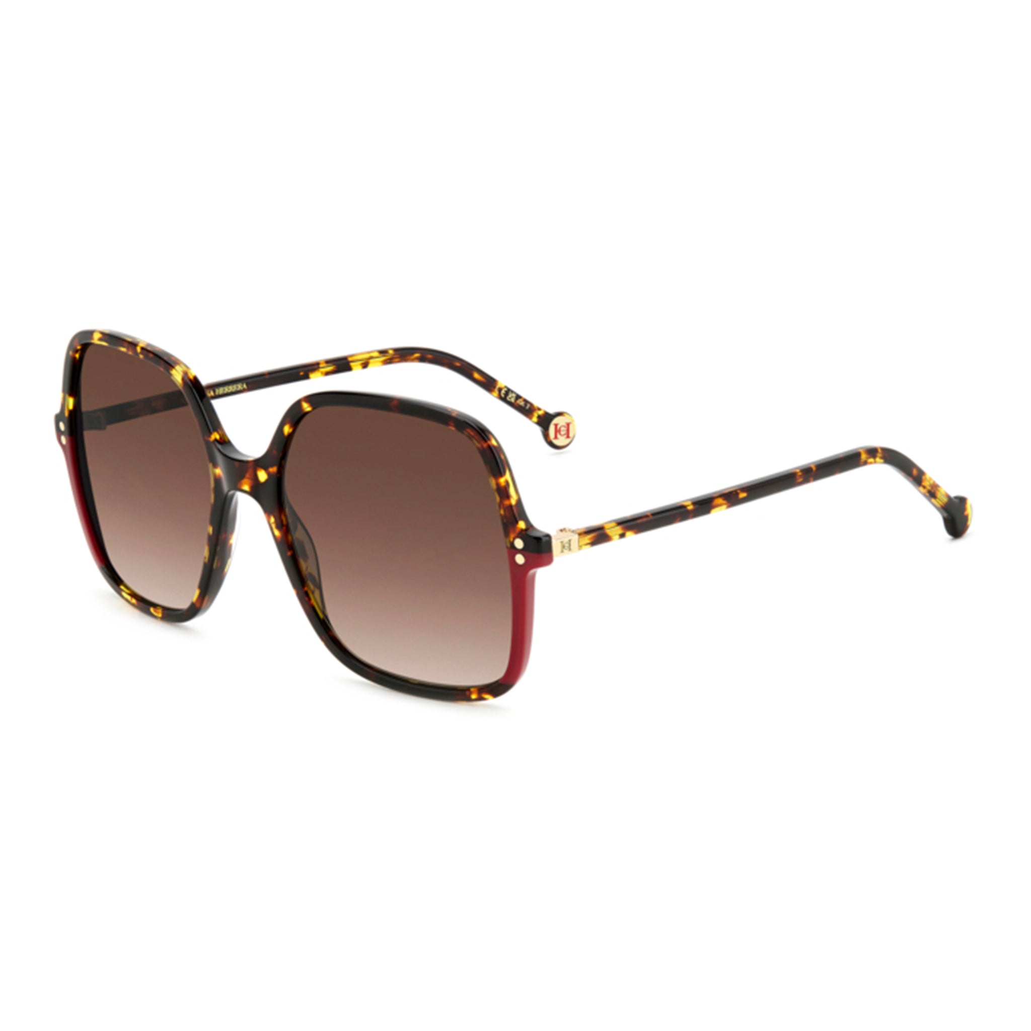 Carolina Herrera Women's Sunglasses Square Frame Brown SF Lens - Her 0244/S