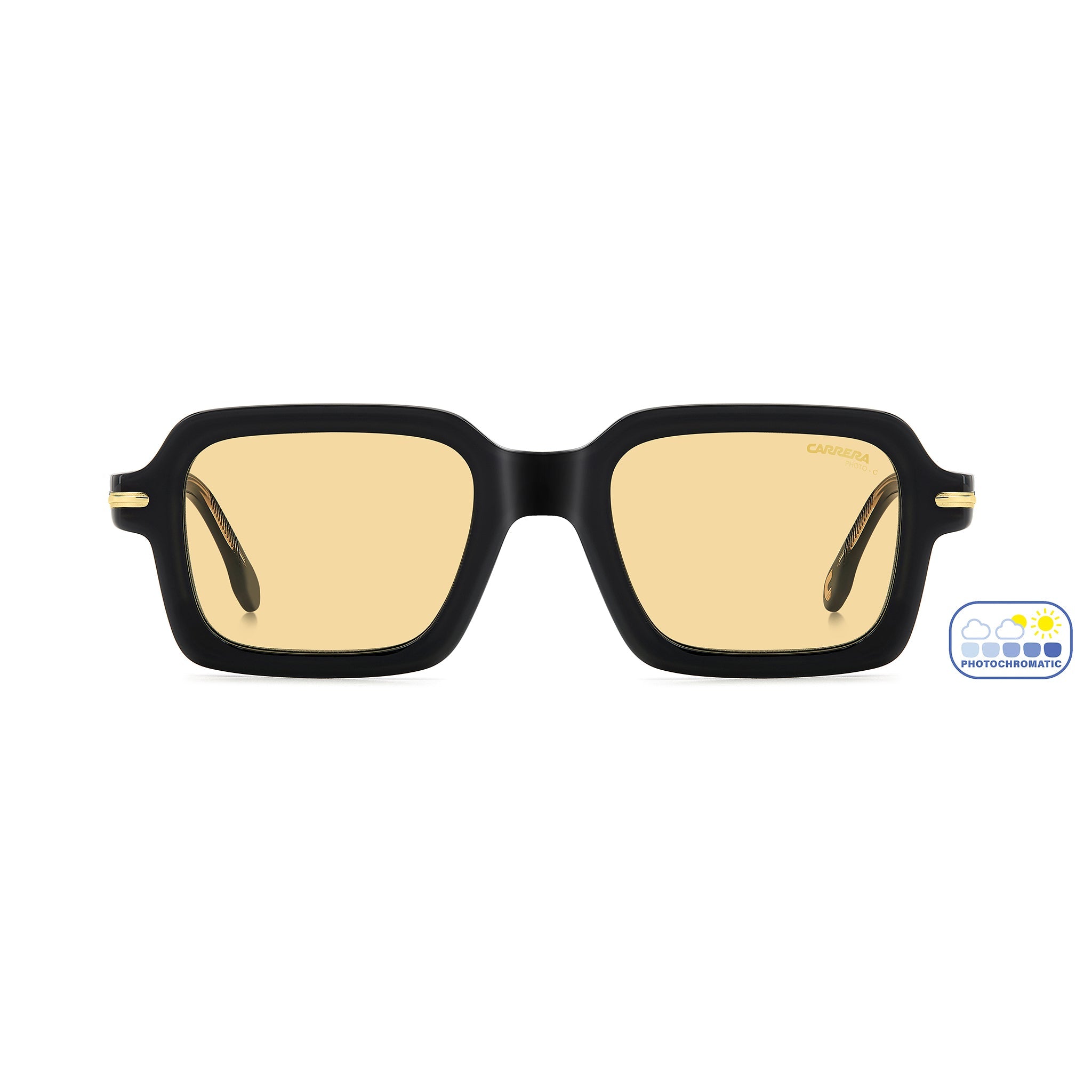 Carrera Men Sunglasses Rectangular Frame Yellow Photocromatic Lens - Carrera 358/S