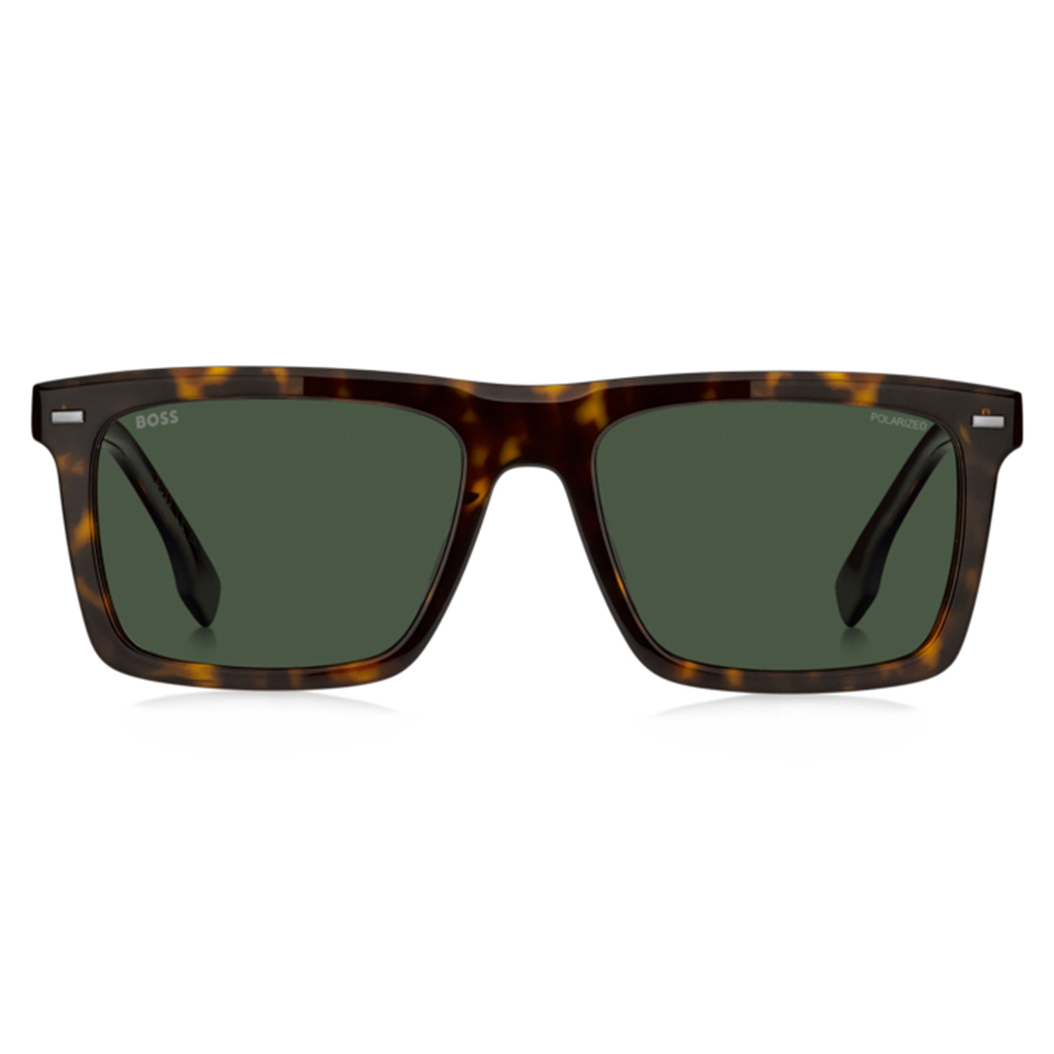 BOSS by Hugo Boss Men Sunglasses Rectangular Frame Green Polarized Lens - Boss 1765/G/S