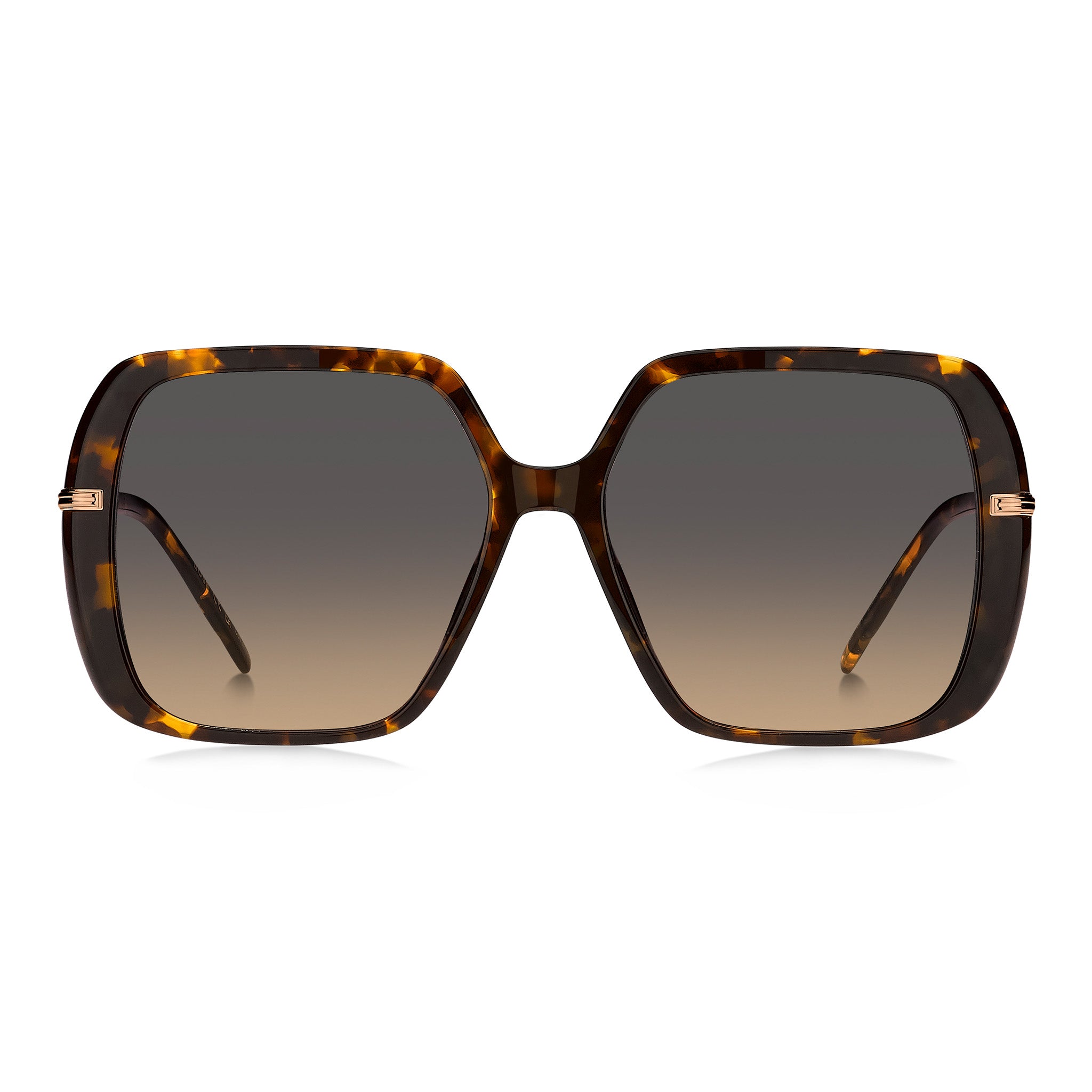 BOSS by Hugo Boss Women Sunglasses Square Frame Grey Brown Doubleshade Lens - Boss 1782/S