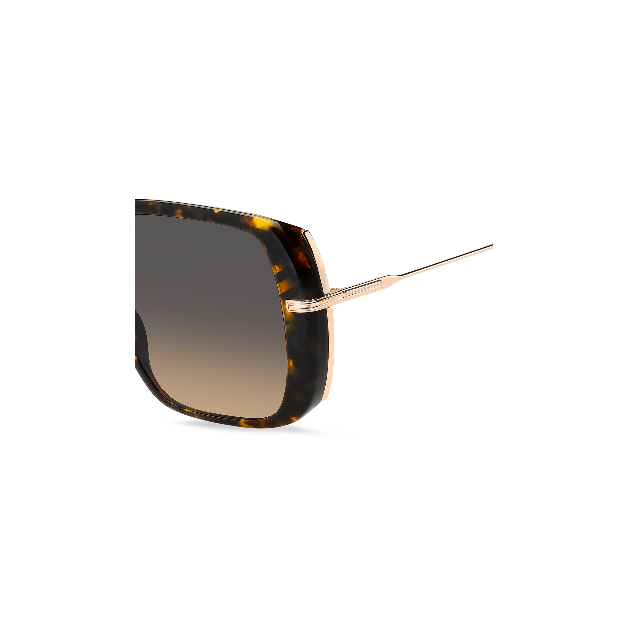 BOSS by Hugo Boss Women Sunglasses Square Frame Grey Brown Doubleshade Lens - Boss 1782/S