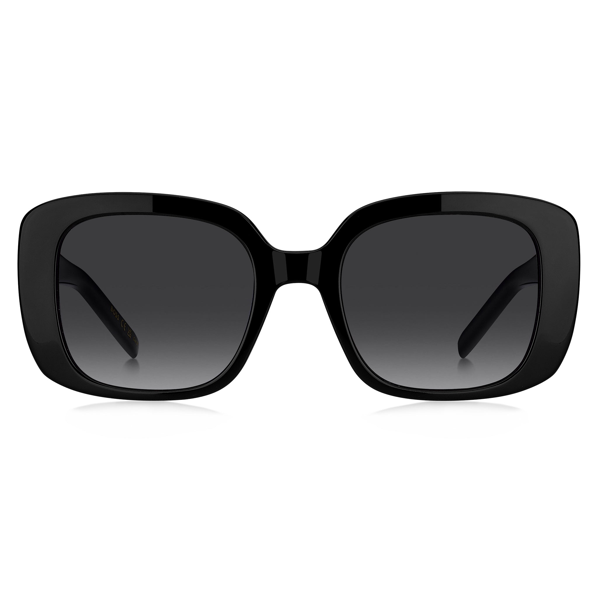 Hugo Boss Women Sunglasses Square Frame Dark Grey Shaded Lens - Boss 1791/G/S