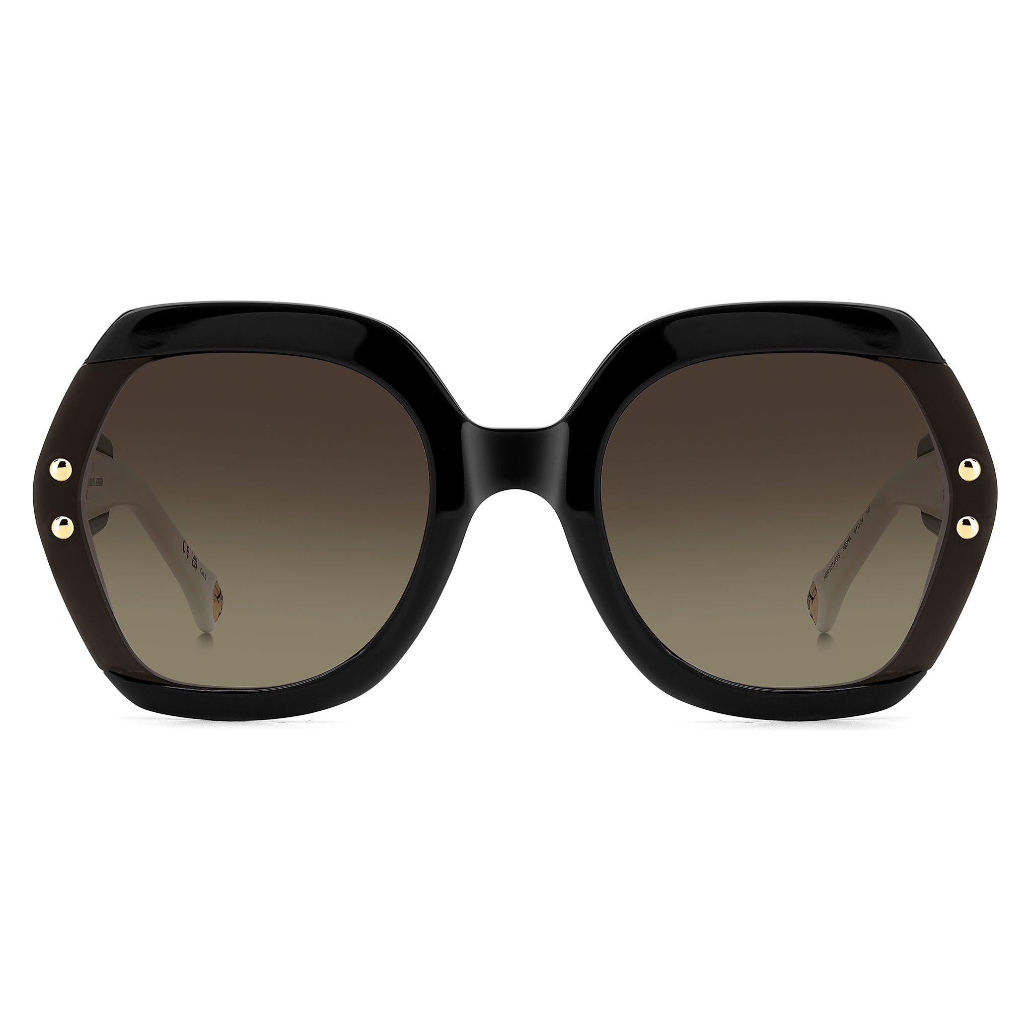 Carolina Herrera Women Sunglasses Square Frame Brown Shaded Lens - Her 0314/G/S