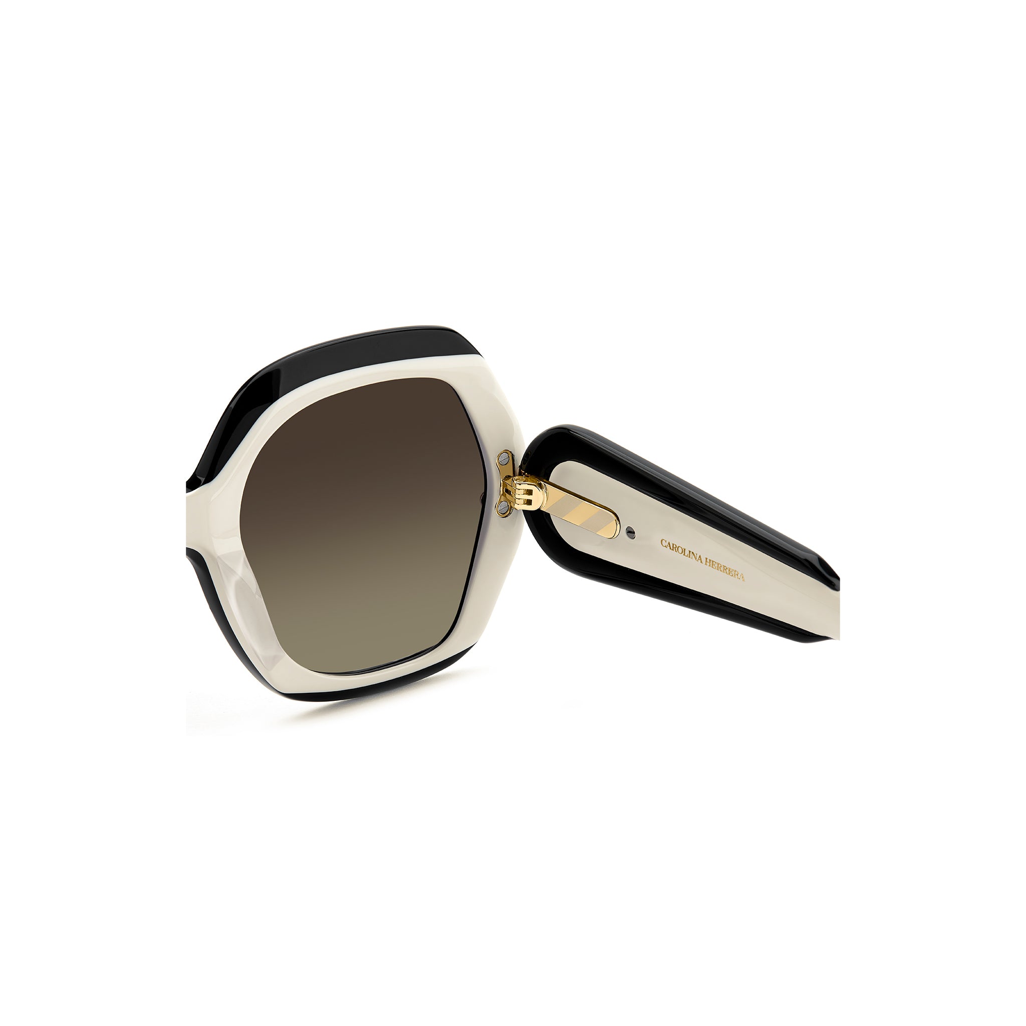 Carolina Herrera Women Sunglasses Square Frame Brown Shaded Lens - Her 0314/G/S