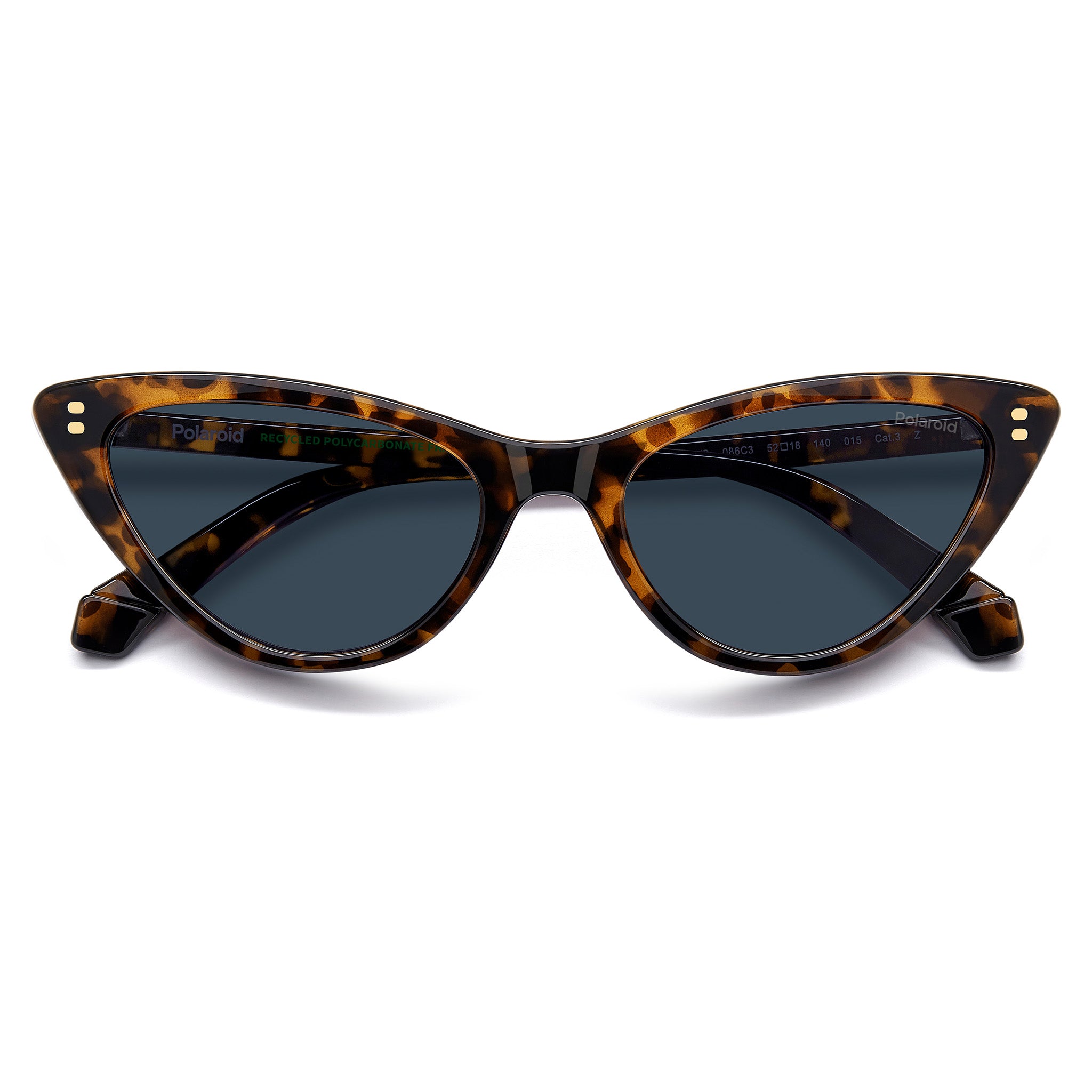 Polaroid Women Sunglasses Cat Eye Frame Blue Polarized Lens - Pld 6246/S