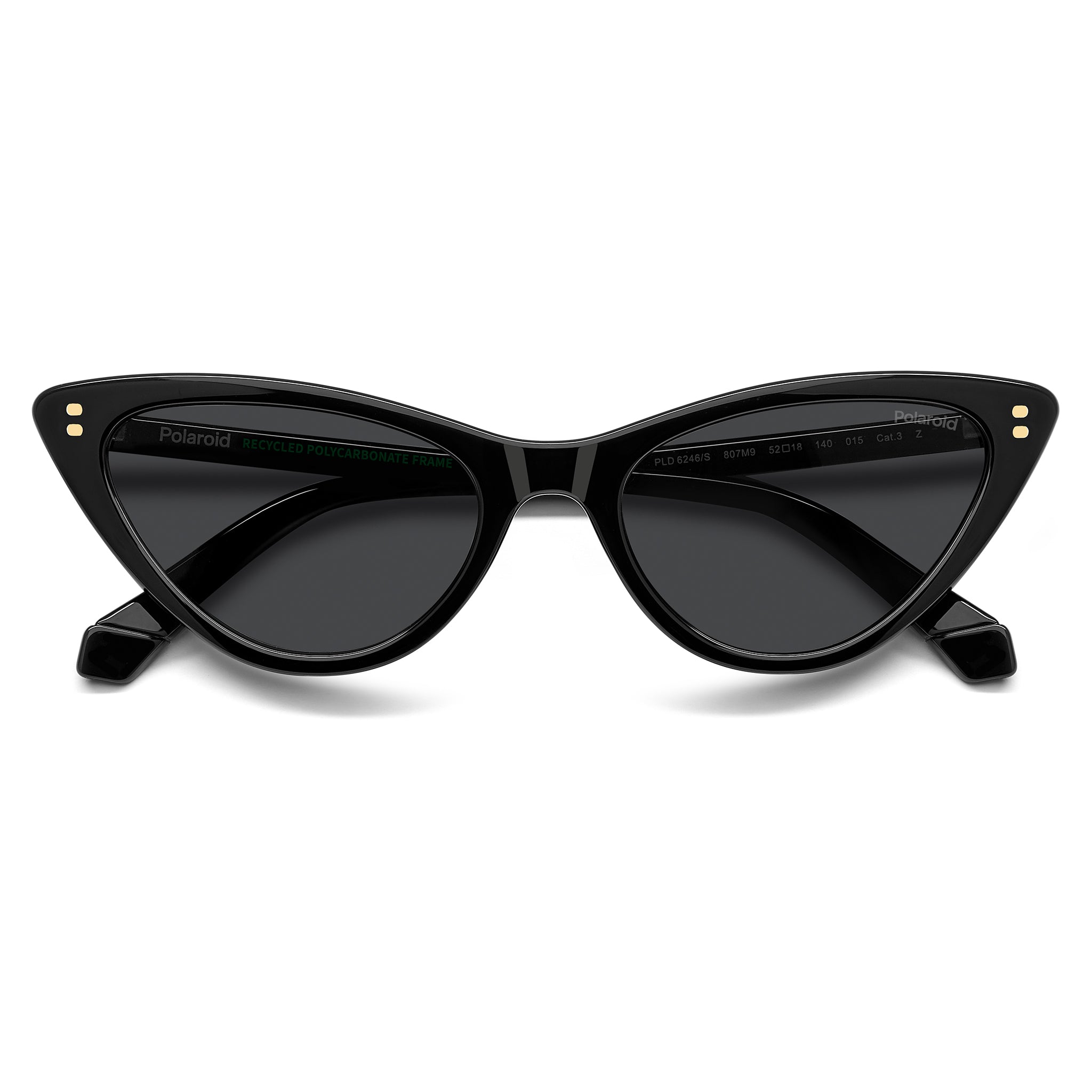 Polaroid Women Sunglasses Cat Eye Frame Grey Polarized Lens - Pld 6246/S