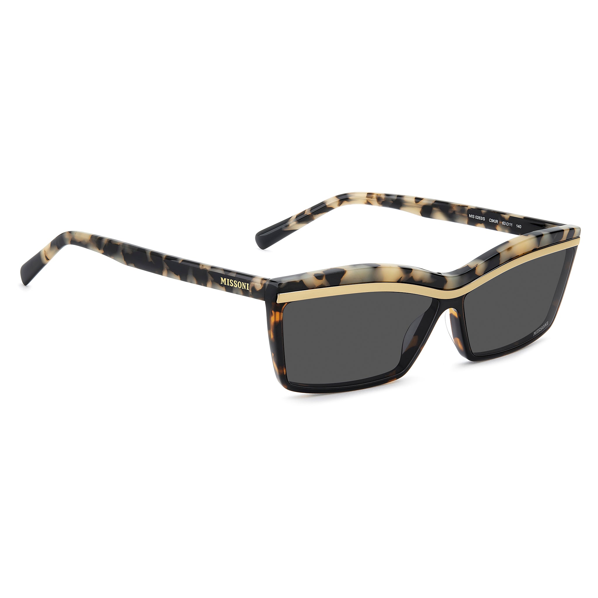Missoni Women Sunglasses Rectangular Frame Grey Lens - Mis 0263/S