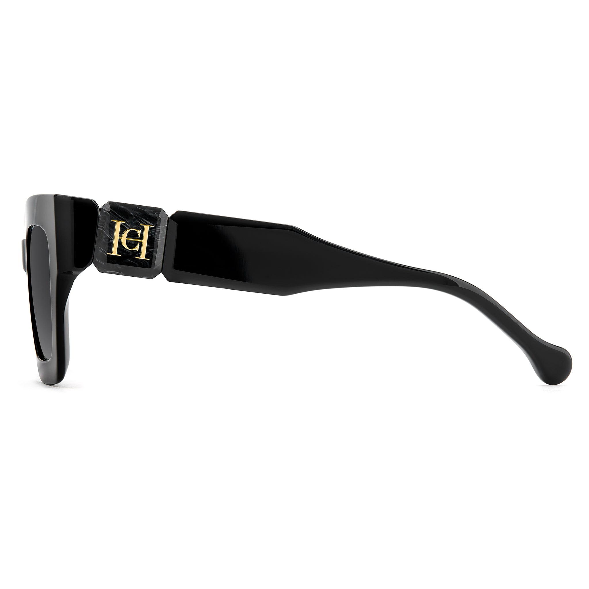 Carolina Herrera Women Sunglasses Square Frame Dark Grey Shaded Lens - Her 0328/S