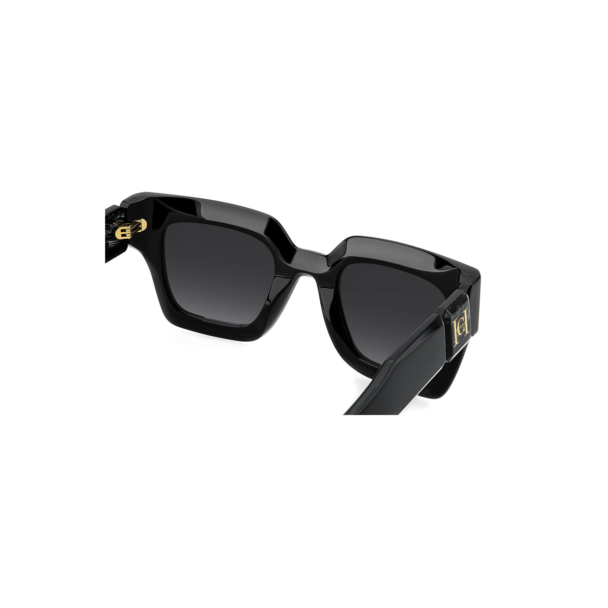 Carolina Herrera Women Sunglasses Square Frame Dark Grey Shaded Lens - Her 0328/S